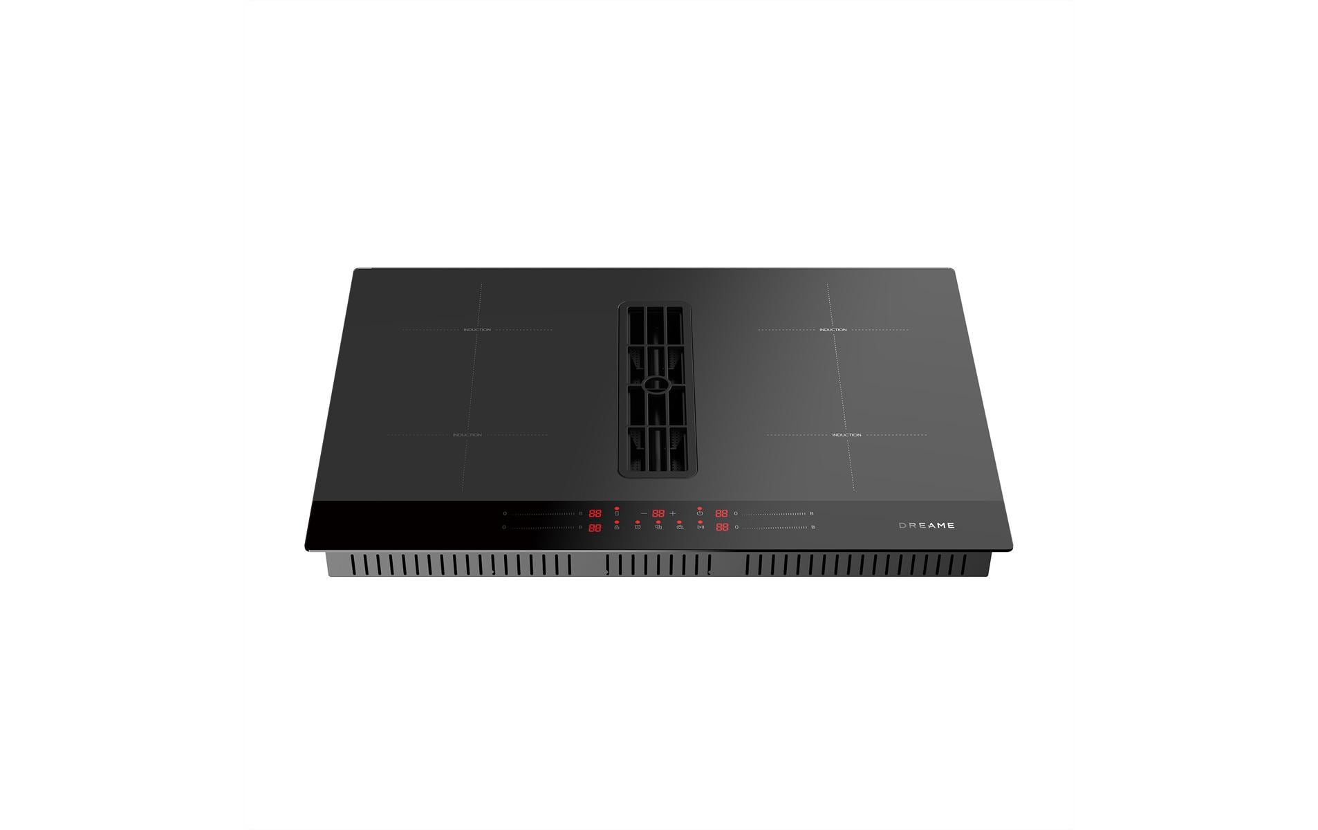 Dreame Kochfeld mit integriertem Dunstabzug VZ40PRO – 77 cm, Induktion, 4 Kochzonen, Touchscreen, aufliegend