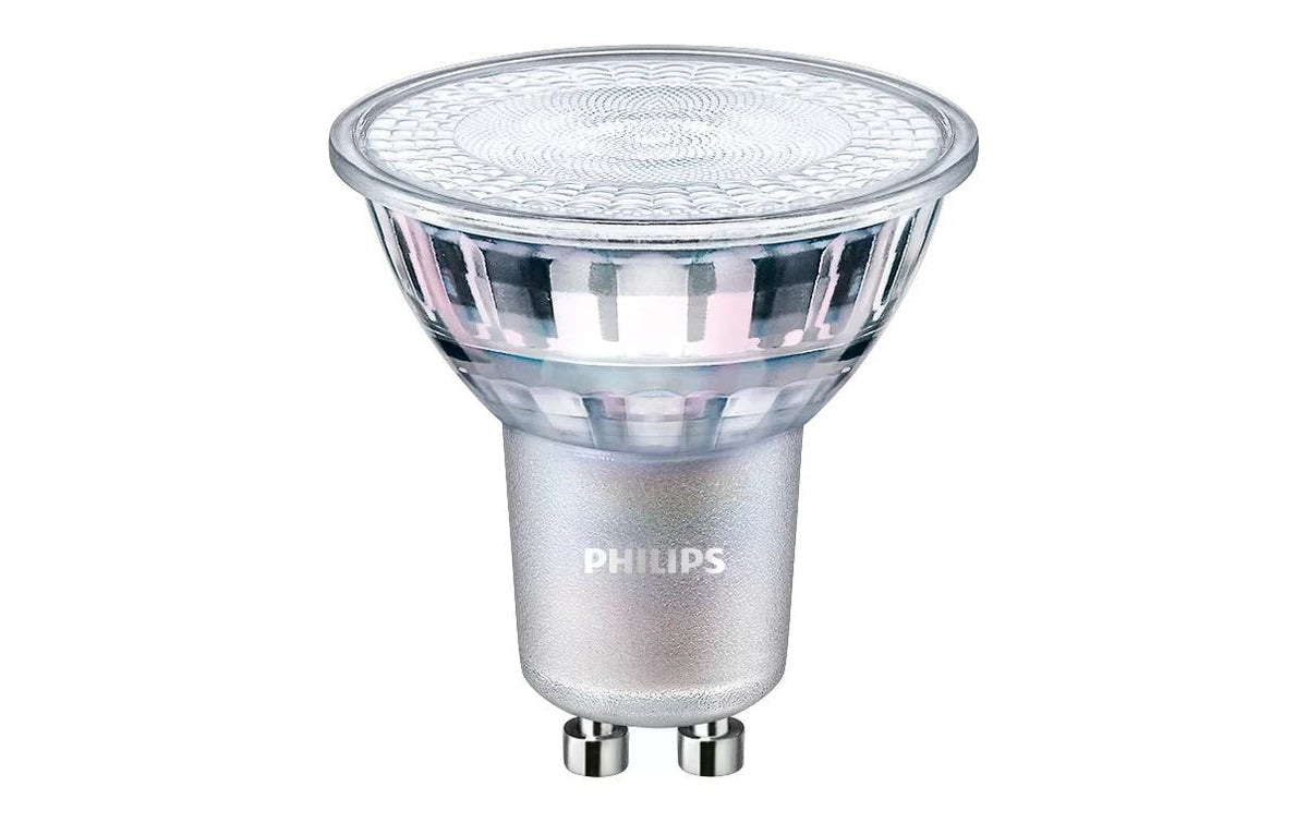 Philips LED-Leuchtmittel GU10 Spot – Warmweiss 2700 K, 280 lm, 2,8 W, dimmbar – IP20 – 1 Stk.