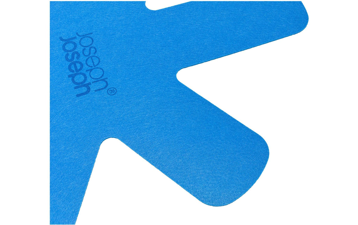 Joseph Joseph – 3-teiliges Pfannenschutz-Set, 34,4 × 2 × 50,5 cm, Filz/Textil, Blau, für Töpfe