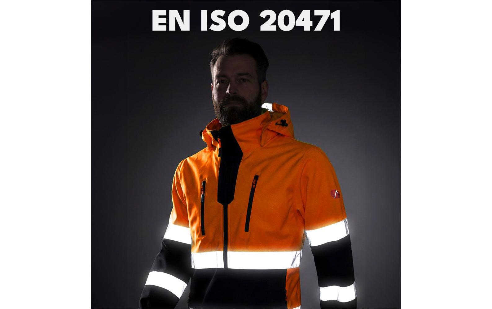 ACE – Warnweste, Klasse 2 – M, Orange, Polyester
