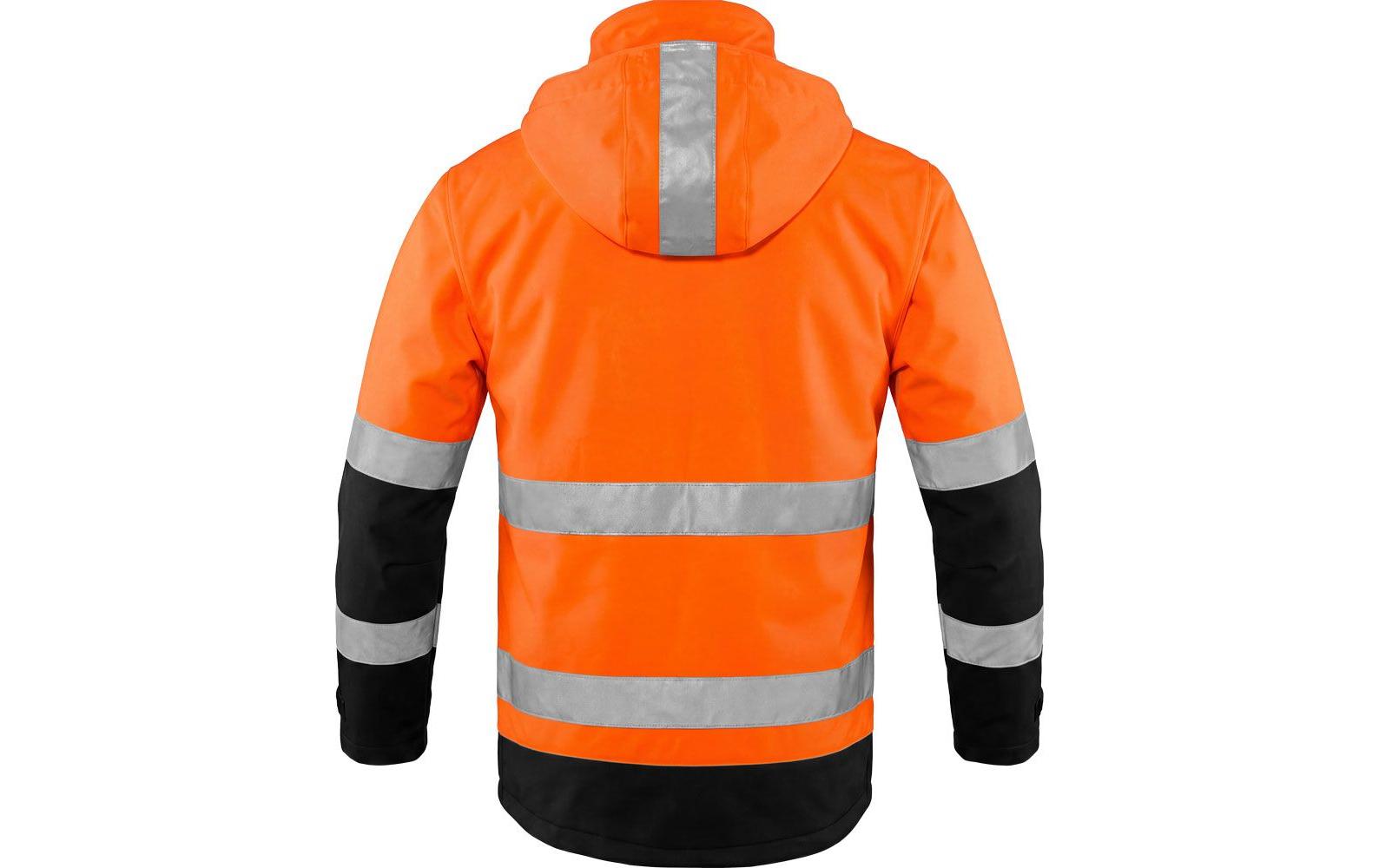 ACE – Softshell-Warnjacke, Klasse 2 – Orange, S – Polyester