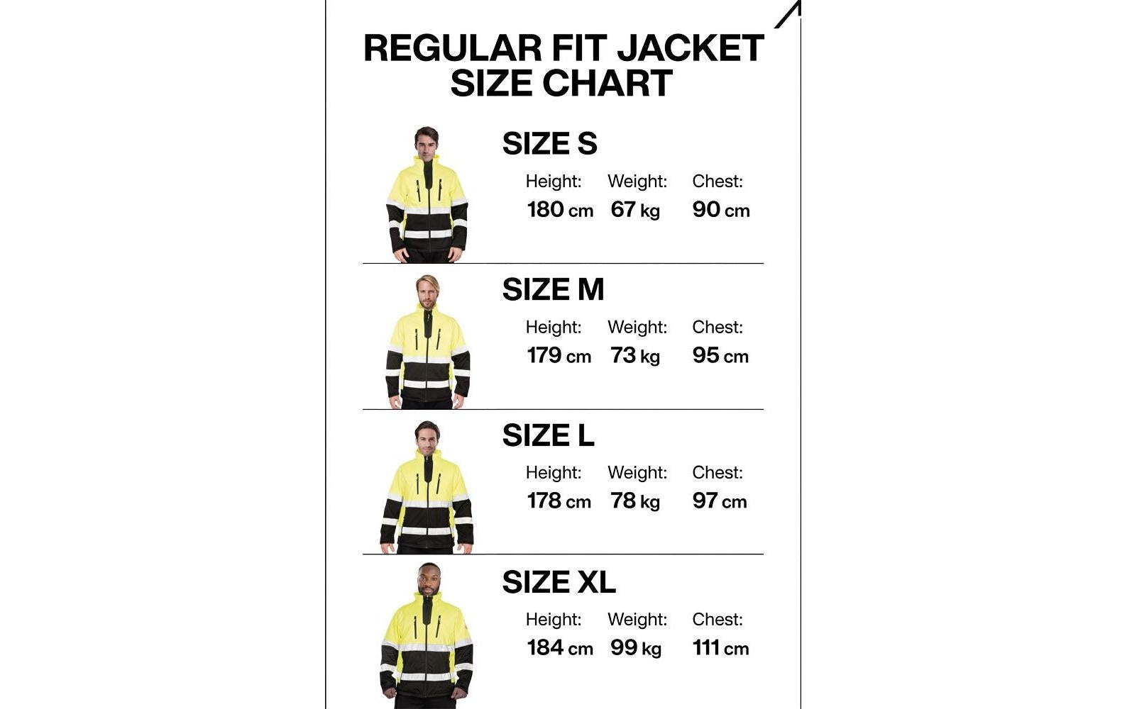 ACE – Softshell-Warnjacke – 3XL – Gelb, Polyester, Klasse 2