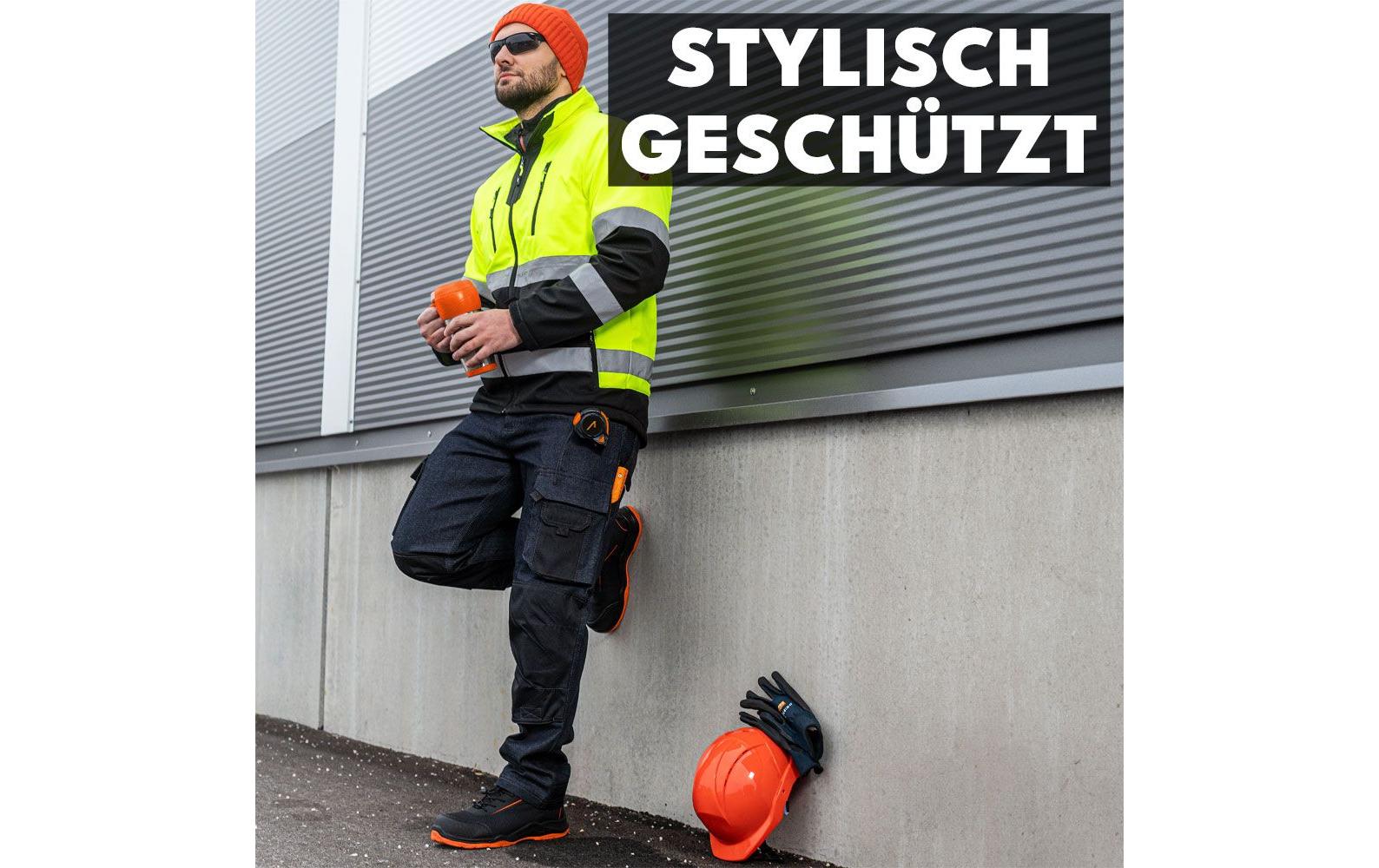 ACE – Softshell-Warnjacke – 3XL – Gelb, Polyester, Klasse 2