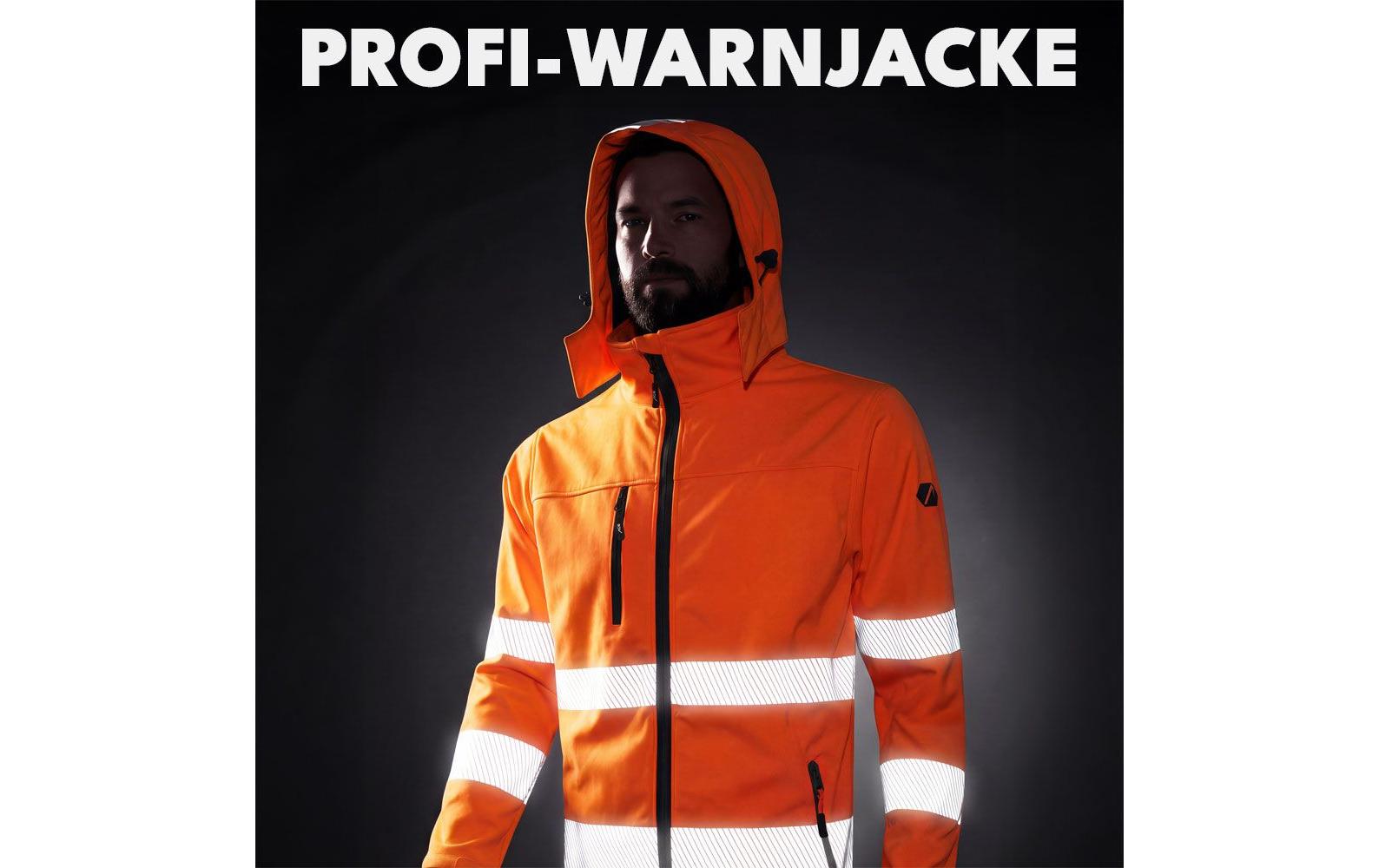 Ace Warnjacke Neon Lite Softshell – 3XL, Klasse 3 – Orange, Polyester, Herren