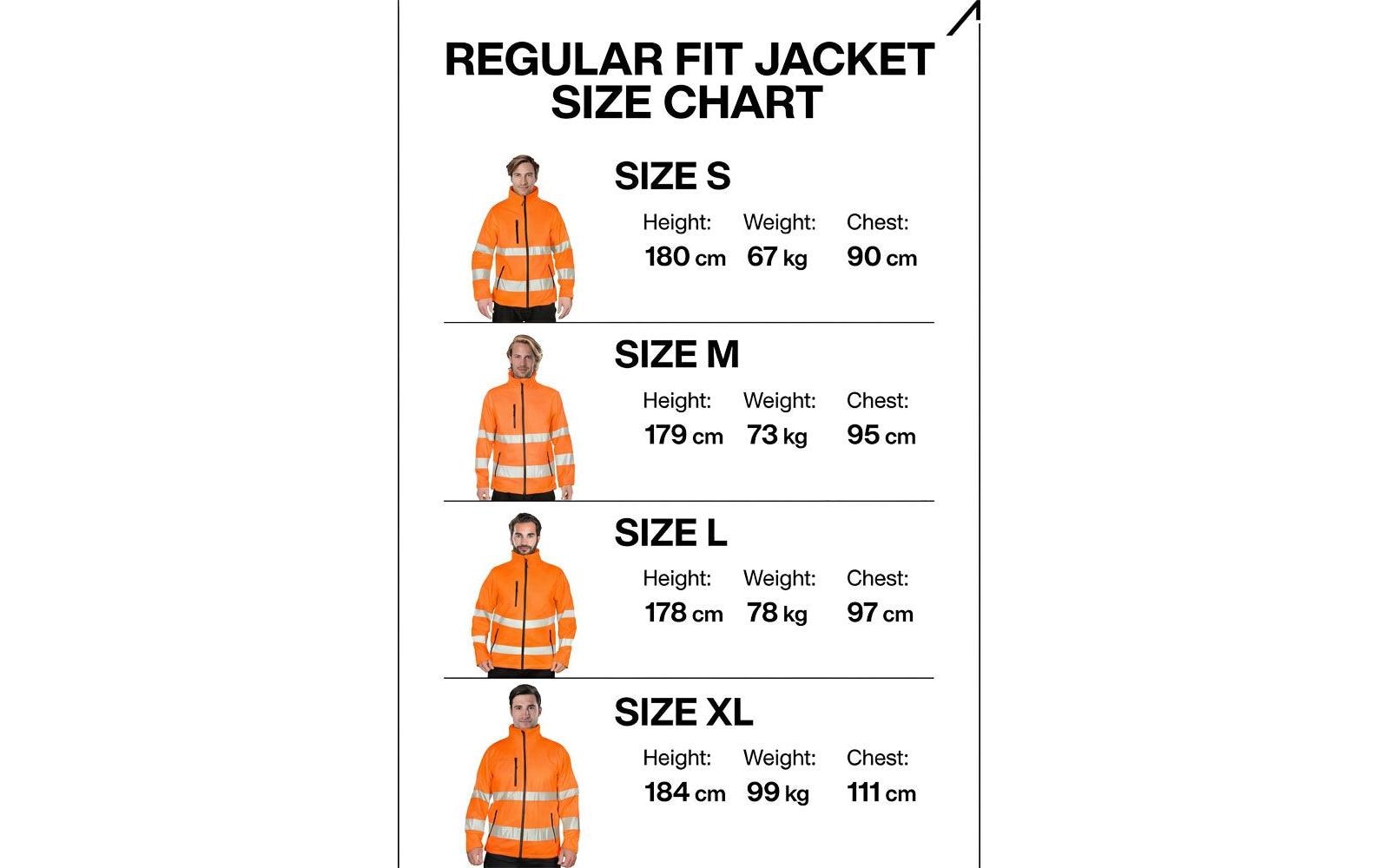 ACE – Neon Lite Softshell Warnjacke – Klasse 3, XL – Orange, Polyester