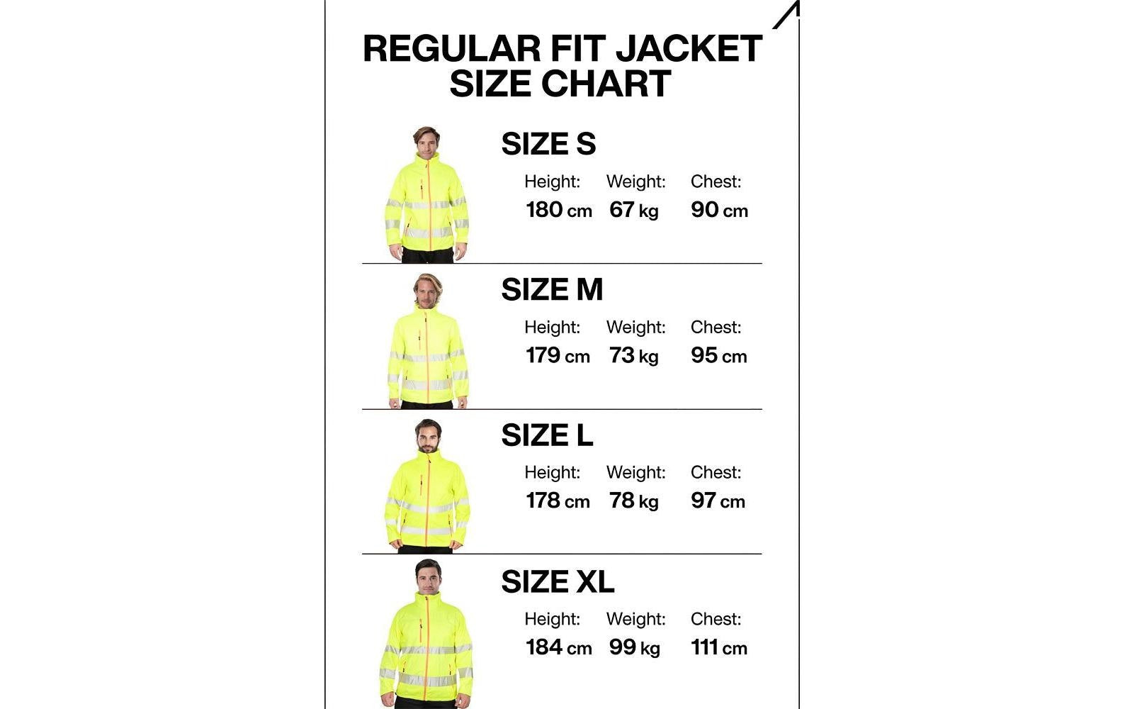 ACE – Warnjacke L – Gelb, EN ISO 20471 Klasse 3 – Polyester