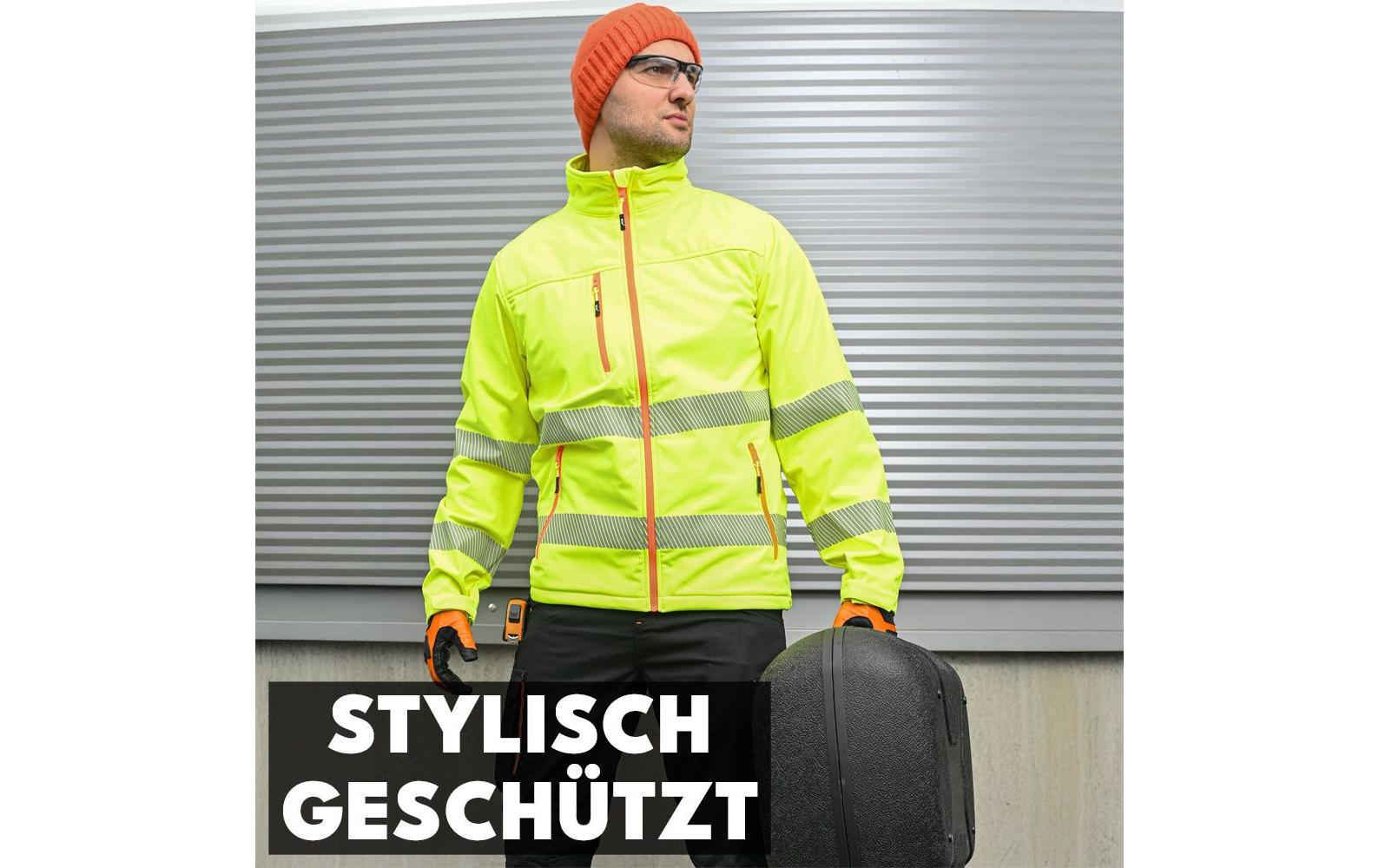Ace Warnweste, Klasse 3 – Neongelb, 4XL – Polyester