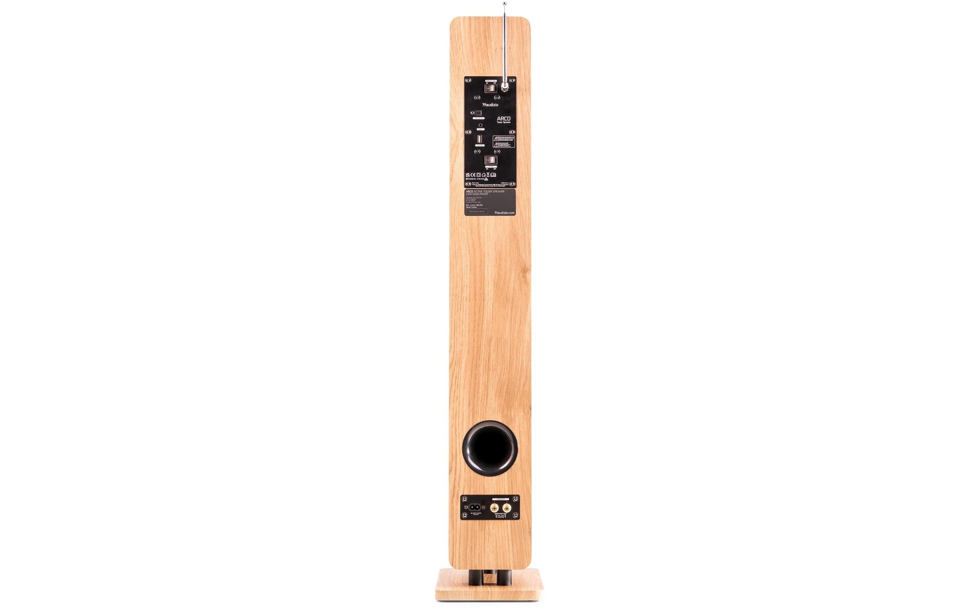 Audizio ARCO-A-D-LWD – Aktiv-Standlautsprecher – 4" Tieftöner, 160 W, Eiche