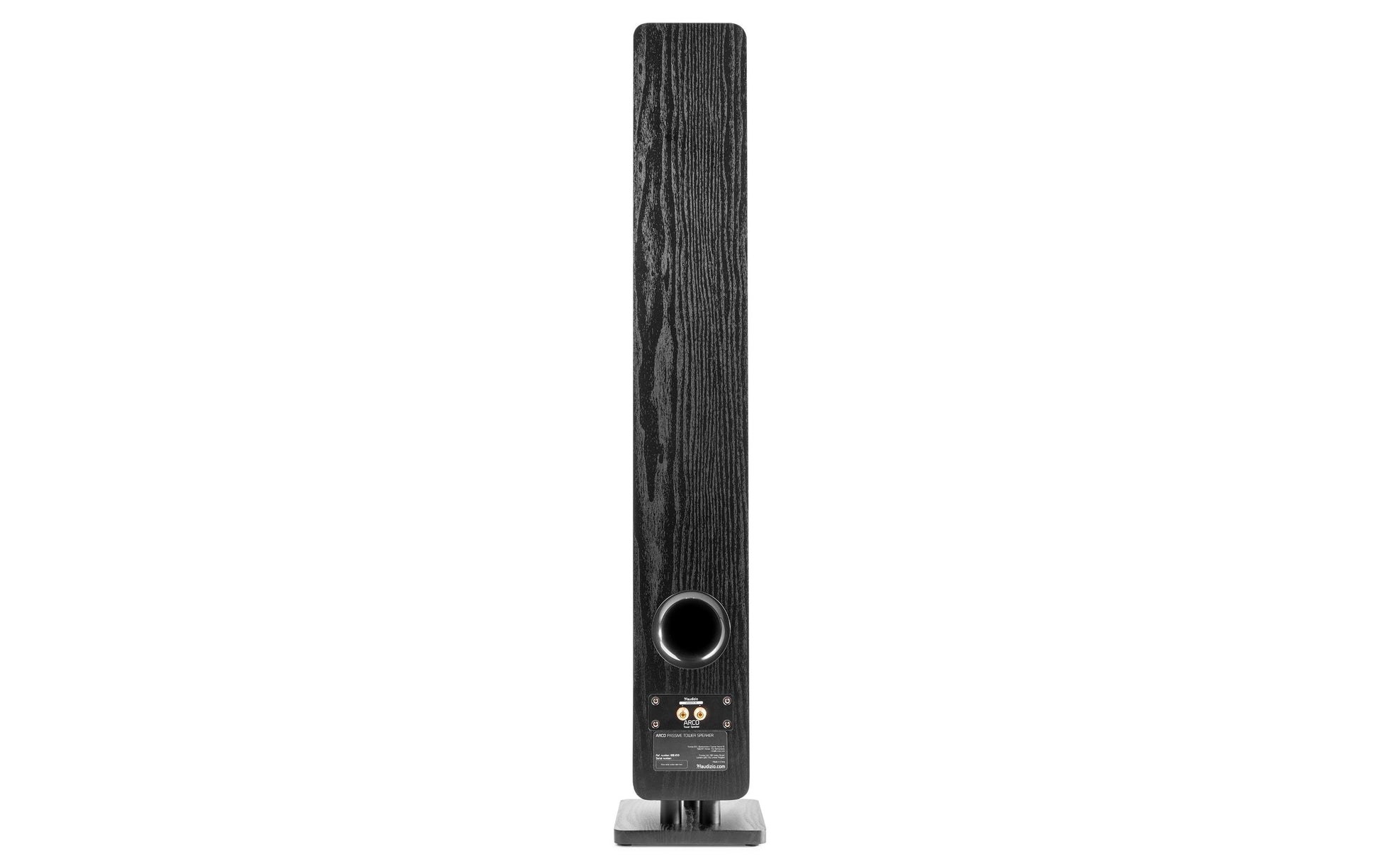 Audizio ARCO-P-BK – Standlautsprecher – Breitband, Passiv, 1-Weg, 160 W – Schwarz
