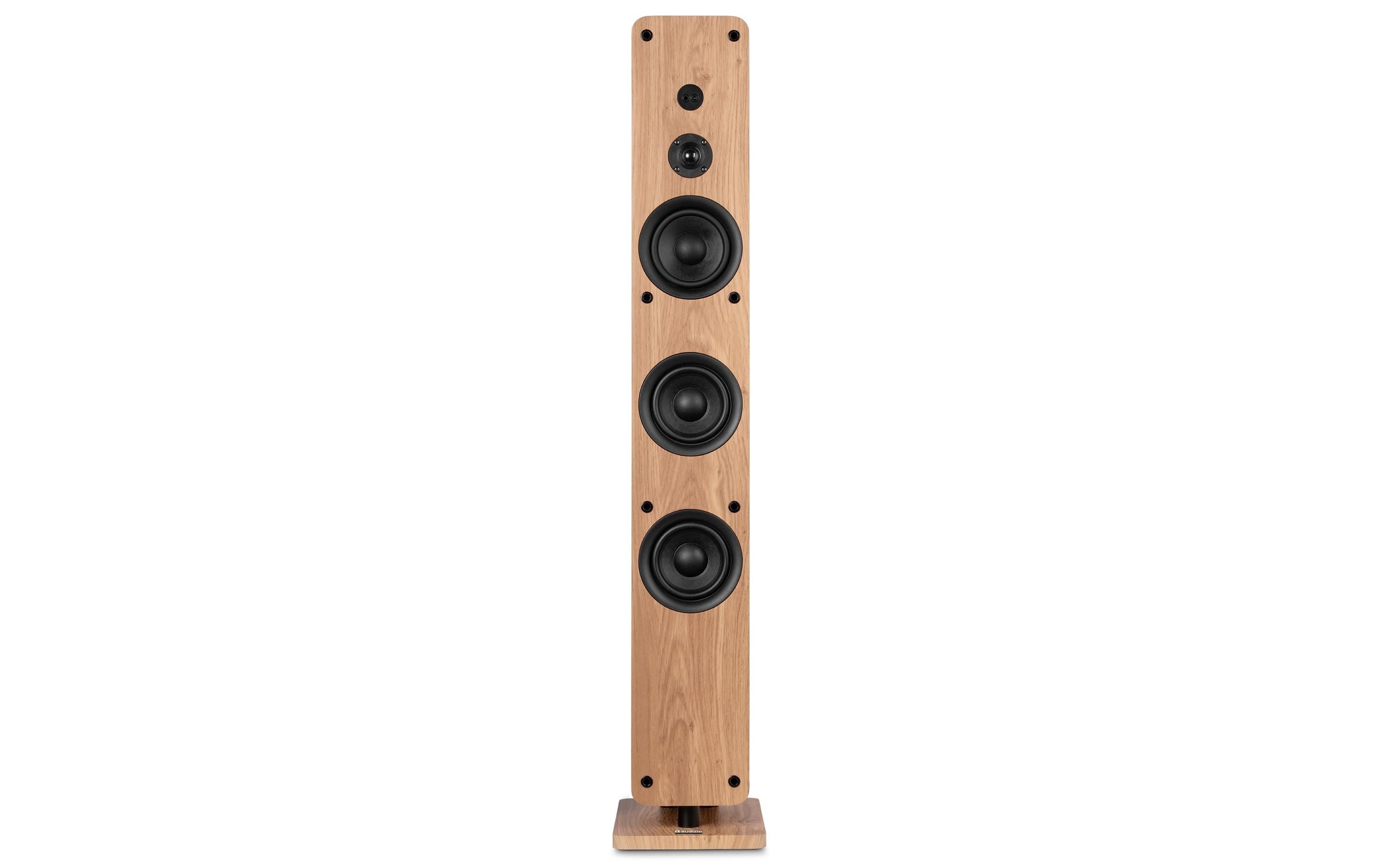 Audizio ARCO-P-LWD – Standlautsprecher – Passiv, 2-Wege (4"/1"), 160 W – Braun