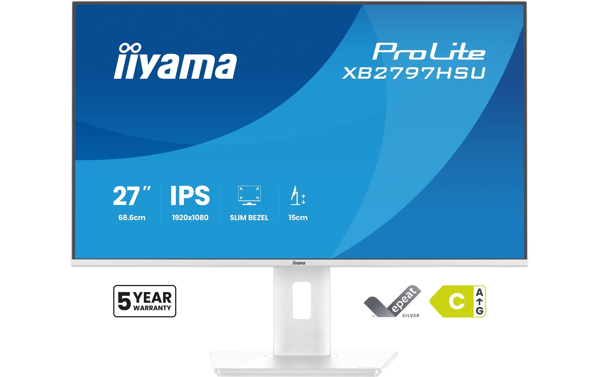iiyama XB2797HSU-W1 – 27", 1920 × 1080 (Full HD), IPS, 120 Hz, USB-C 5 W