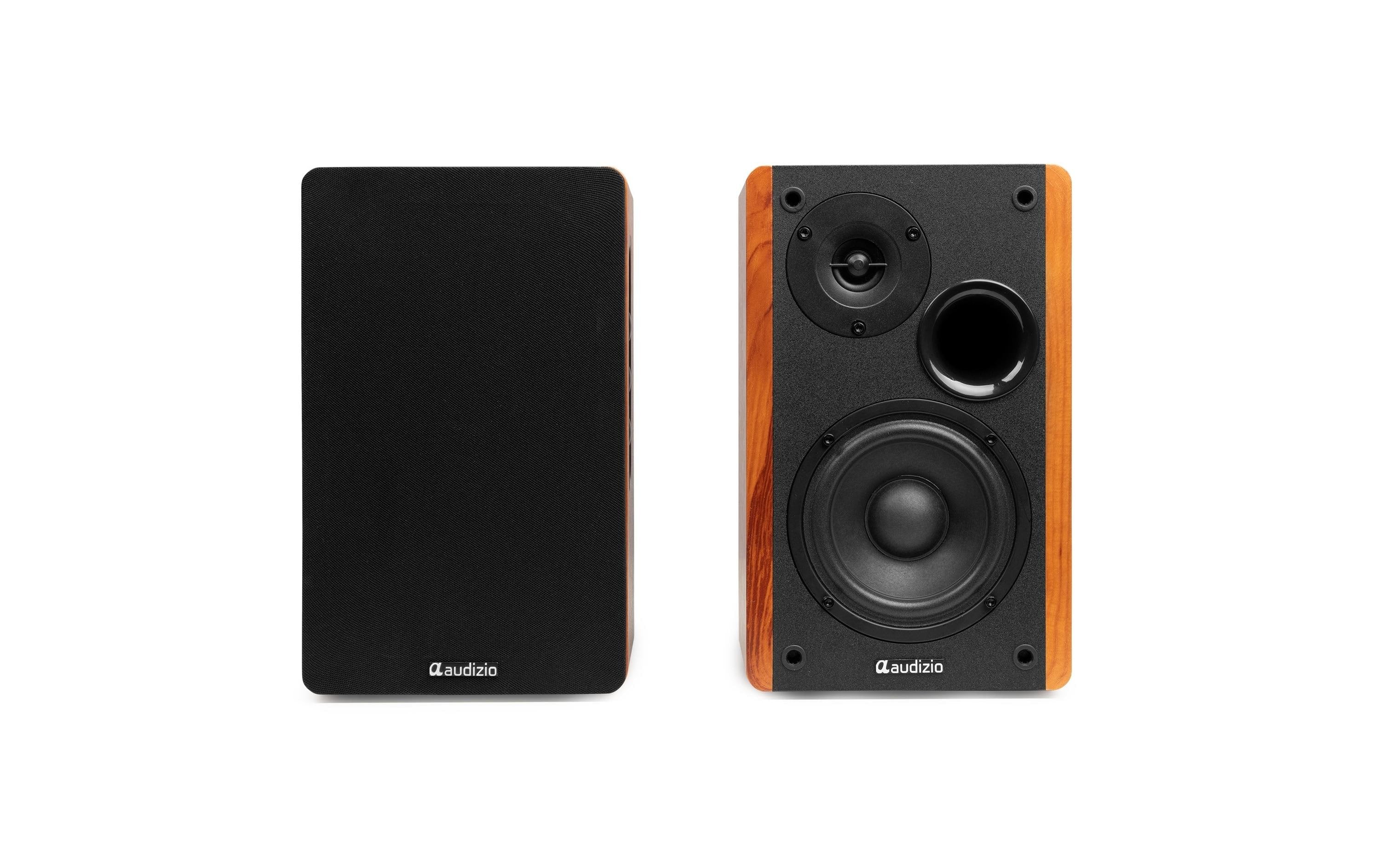 Audizio KS01-WD – Aktivlautsprecher (Regal) – 80 W, Braun