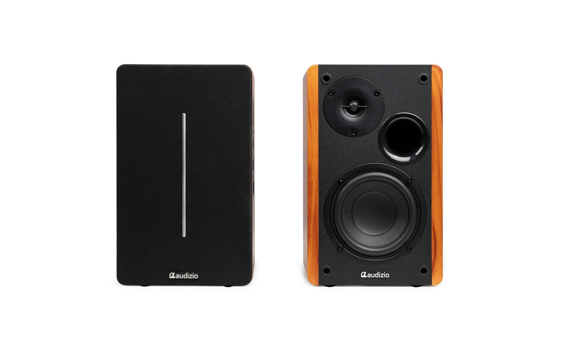 Audizio KS01B – Aktivlautsprecher (Regal) – 120 W, Braun
