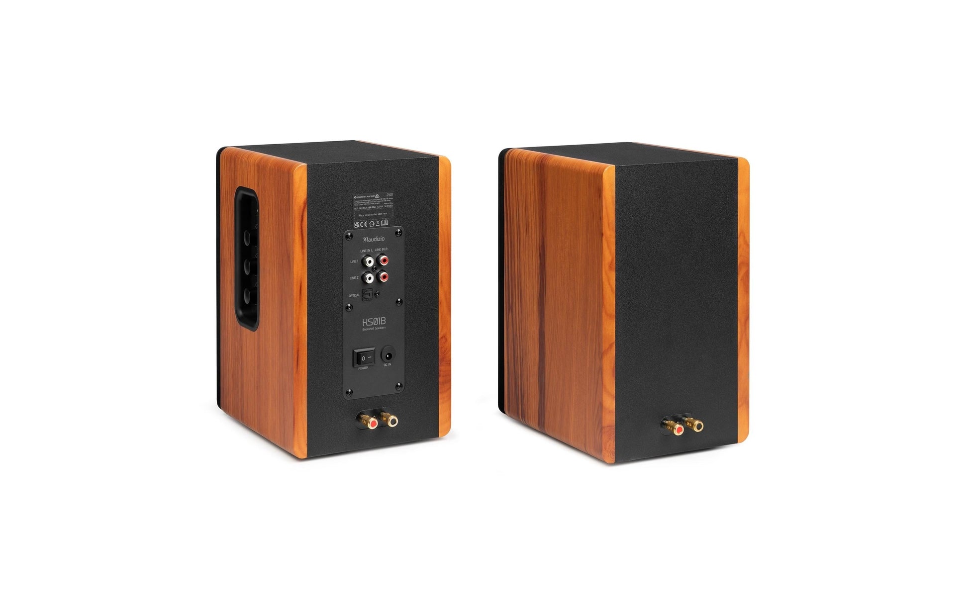 Audizio KS01B – Aktivlautsprecher (Regal) – 120 W, Braun
