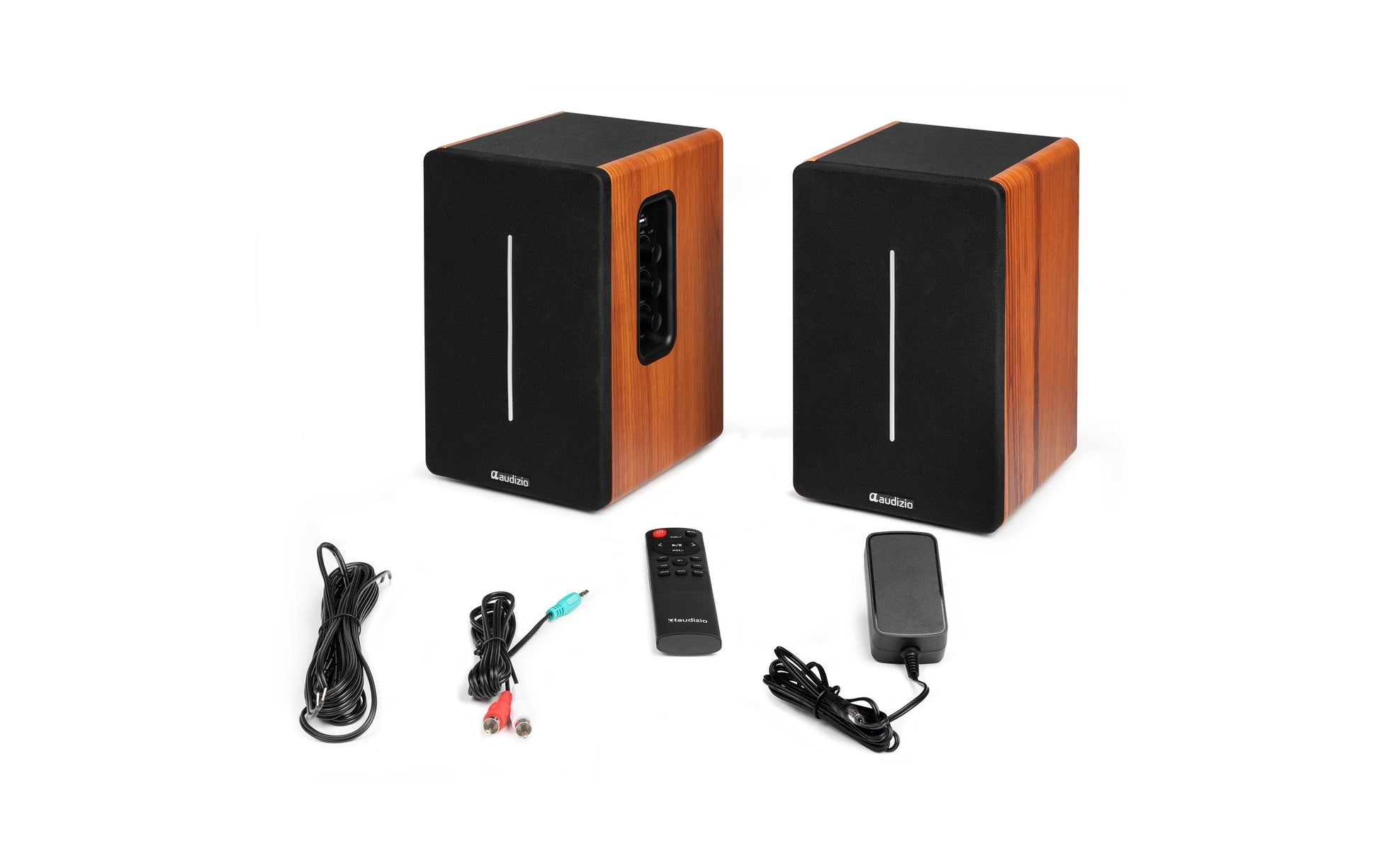 Audizio KS01B – Aktivlautsprecher (Regal) – 120 W, Braun