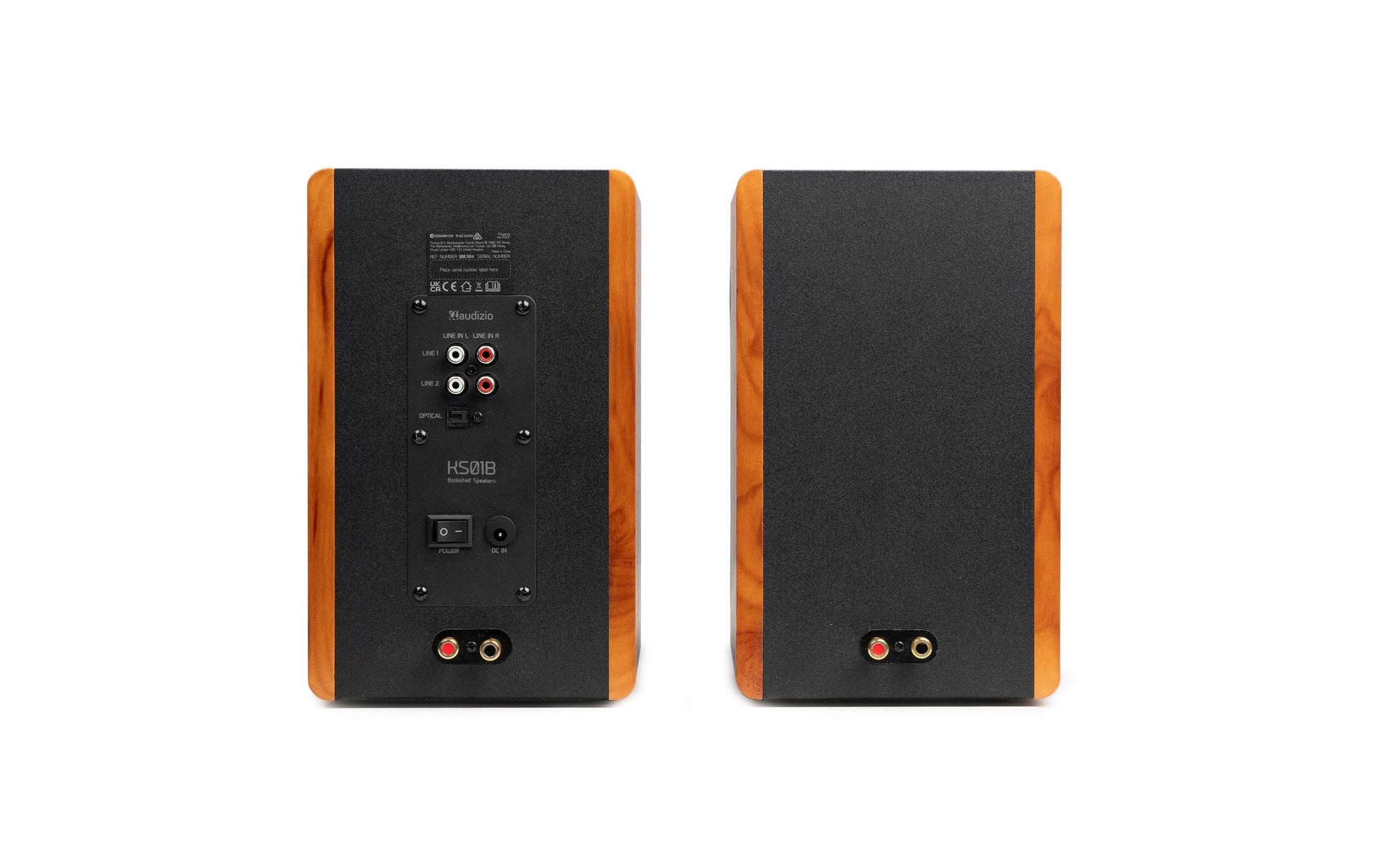 Audizio KS01B – Aktivlautsprecher (Regal) – 120 W, Braun