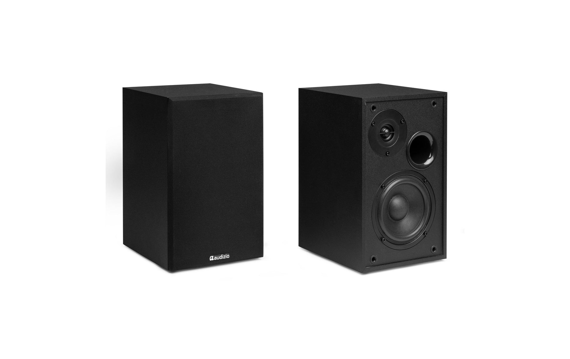 Audizio KS02-BK – Aktivlautsprecher (Paar) – 2-Wege, 80 W, Schwarz