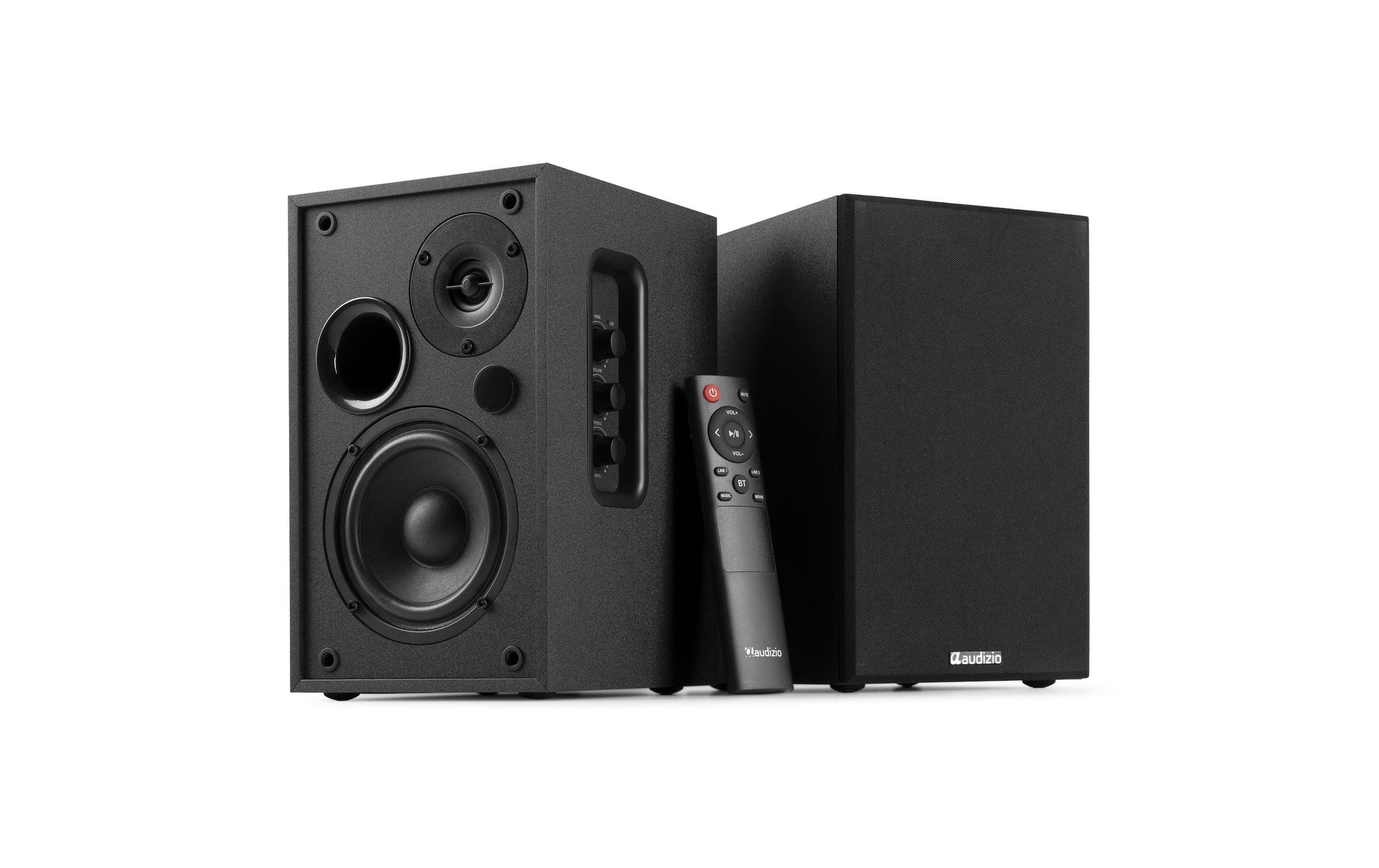 Audizio KS02-BK – Aktivlautsprecher (Paar) – 2-Wege, 80 W, Schwarz