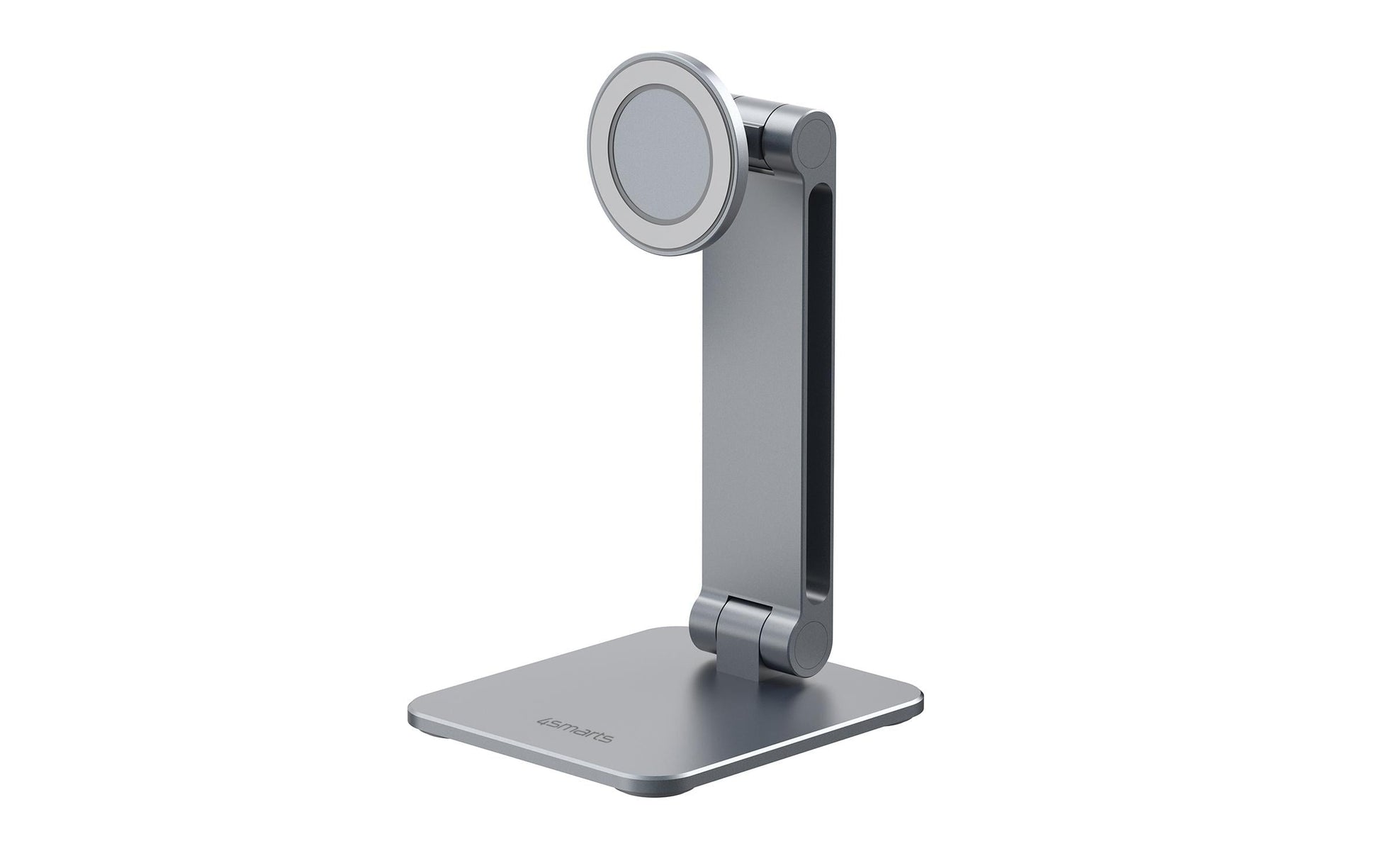 4smarts ErgoPro Desk Stand – Tisch-Ständer – magnetisch, zusammenklappbar – für MagSafe-Geräte, Smartphones, Tablets