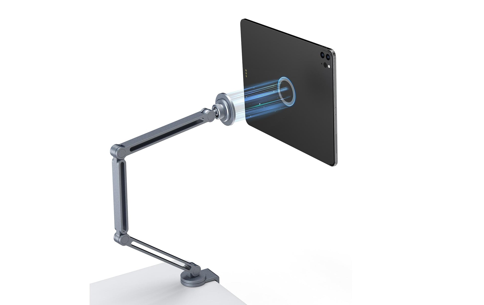 4smarts Tablet-Arm (Tischklemme) für MagSafe-Geräte und Tablets – bis 15,6" – Grau