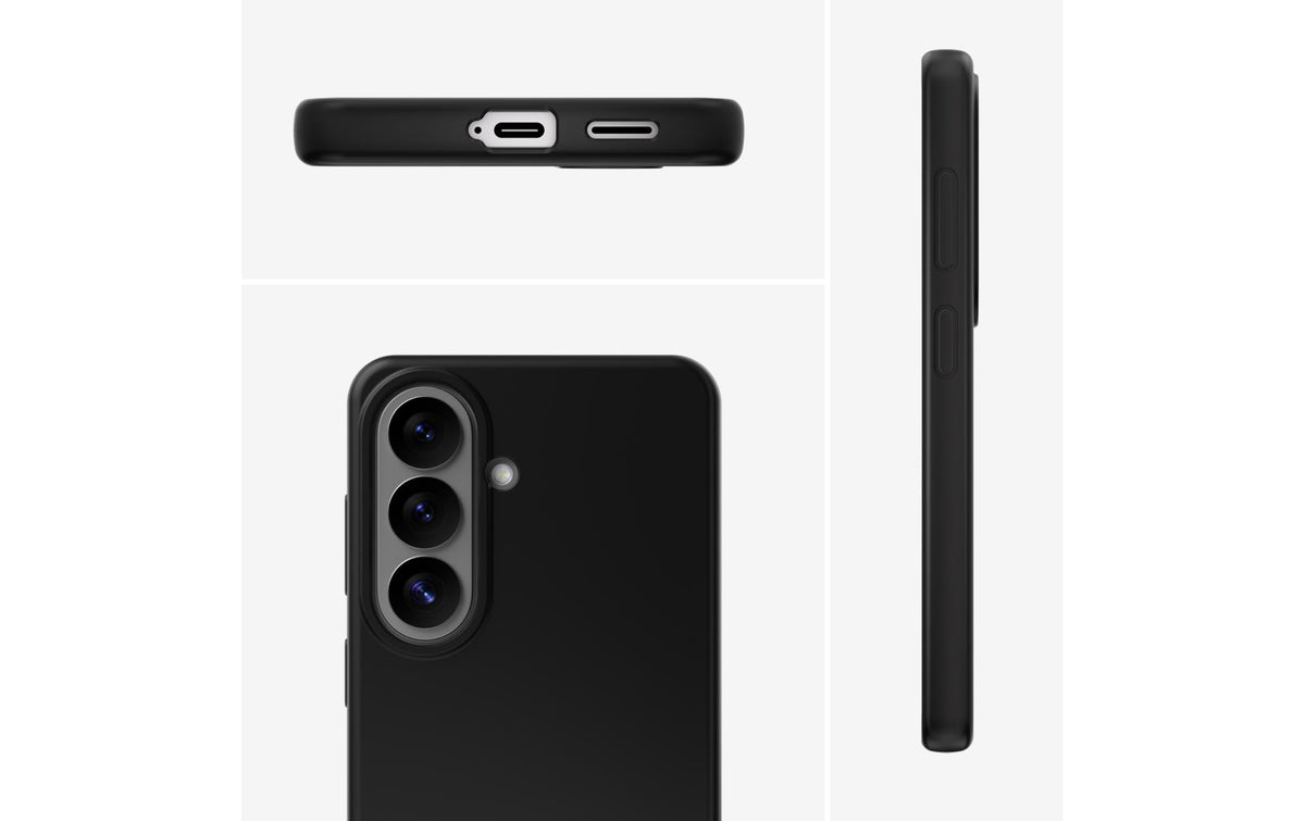 4smarts Backcover – für Samsung Galaxy S26, Silikon+Mikrofaser, Schwarz