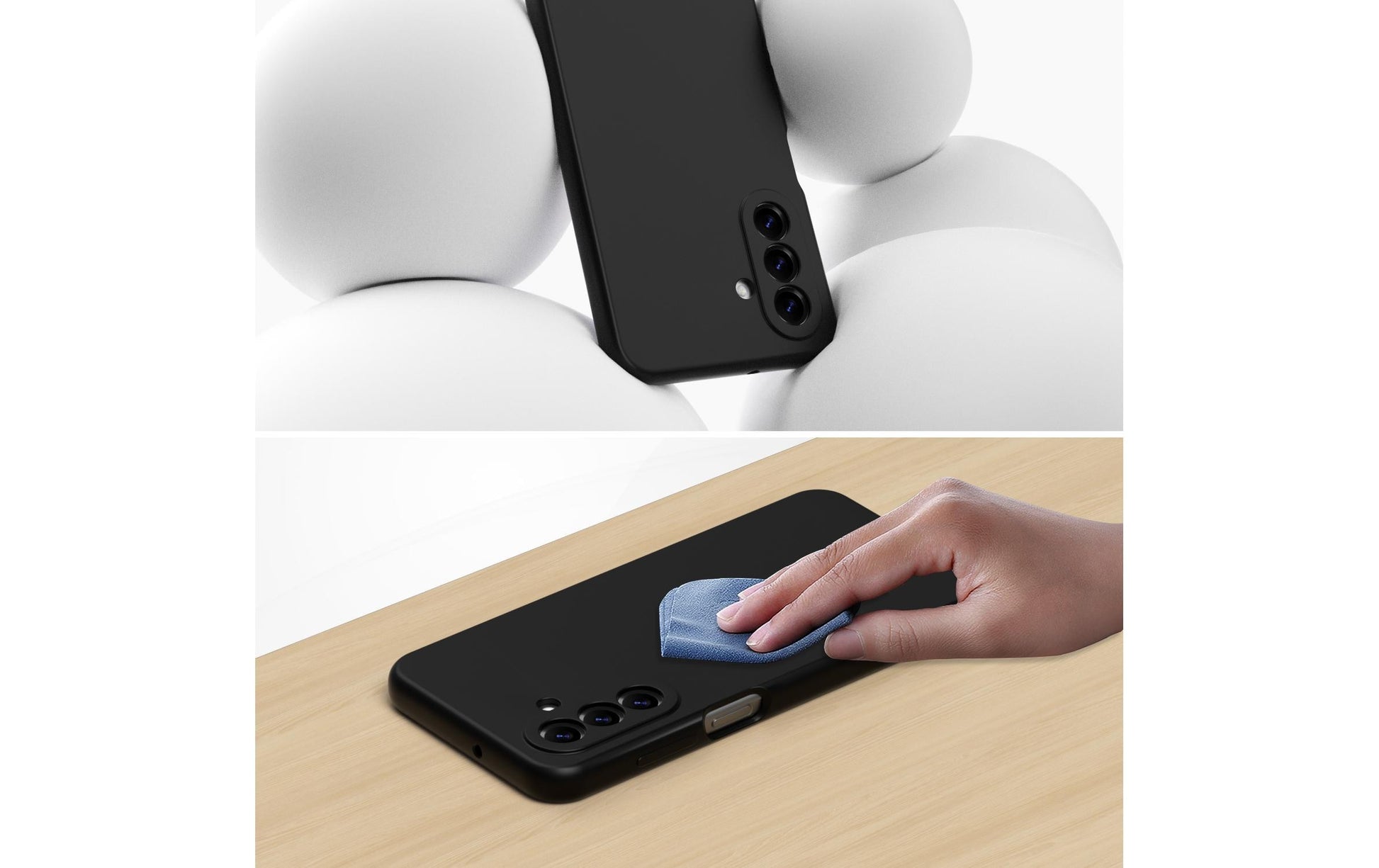 4smarts Backcover – für Samsung Galaxy A17 5G, Silikon, Schwarz