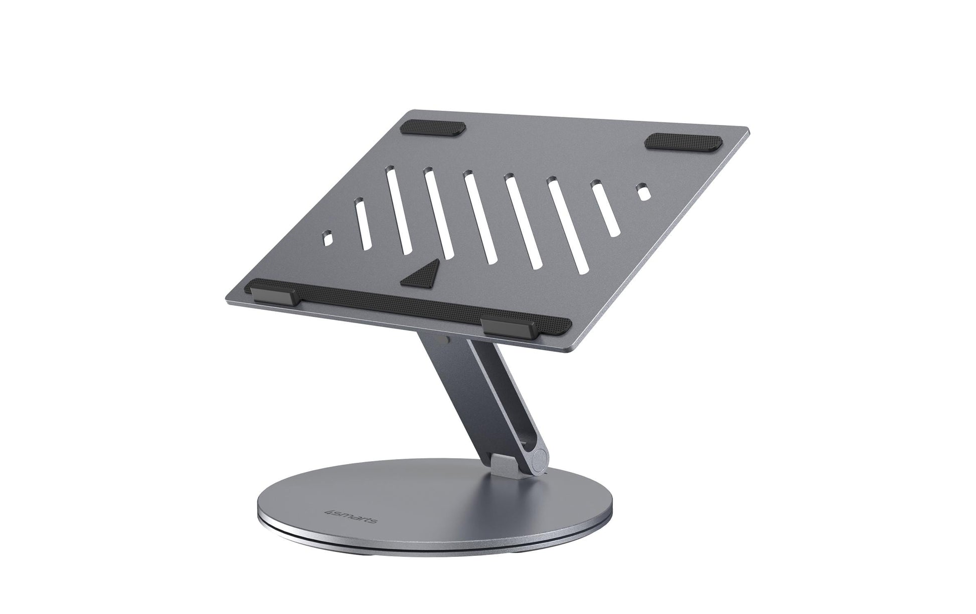 4smarts Laptop-Ständer – bis 17″, Aluminium, Silikon – Grau