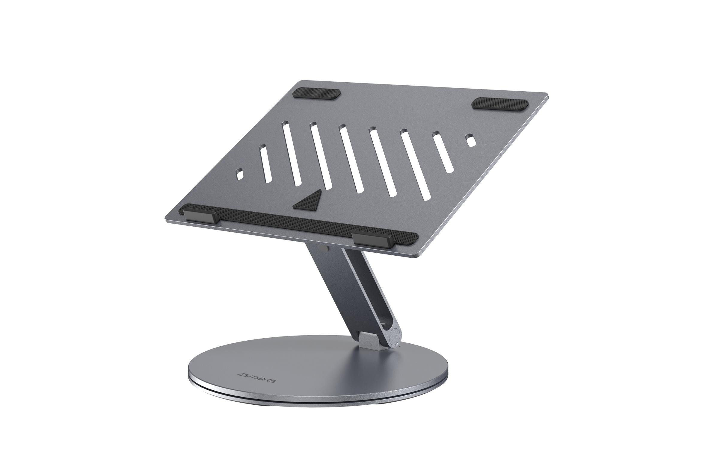 4smarts Laptop-Ständer – bis 17″, Aluminium, Silikon – Grau