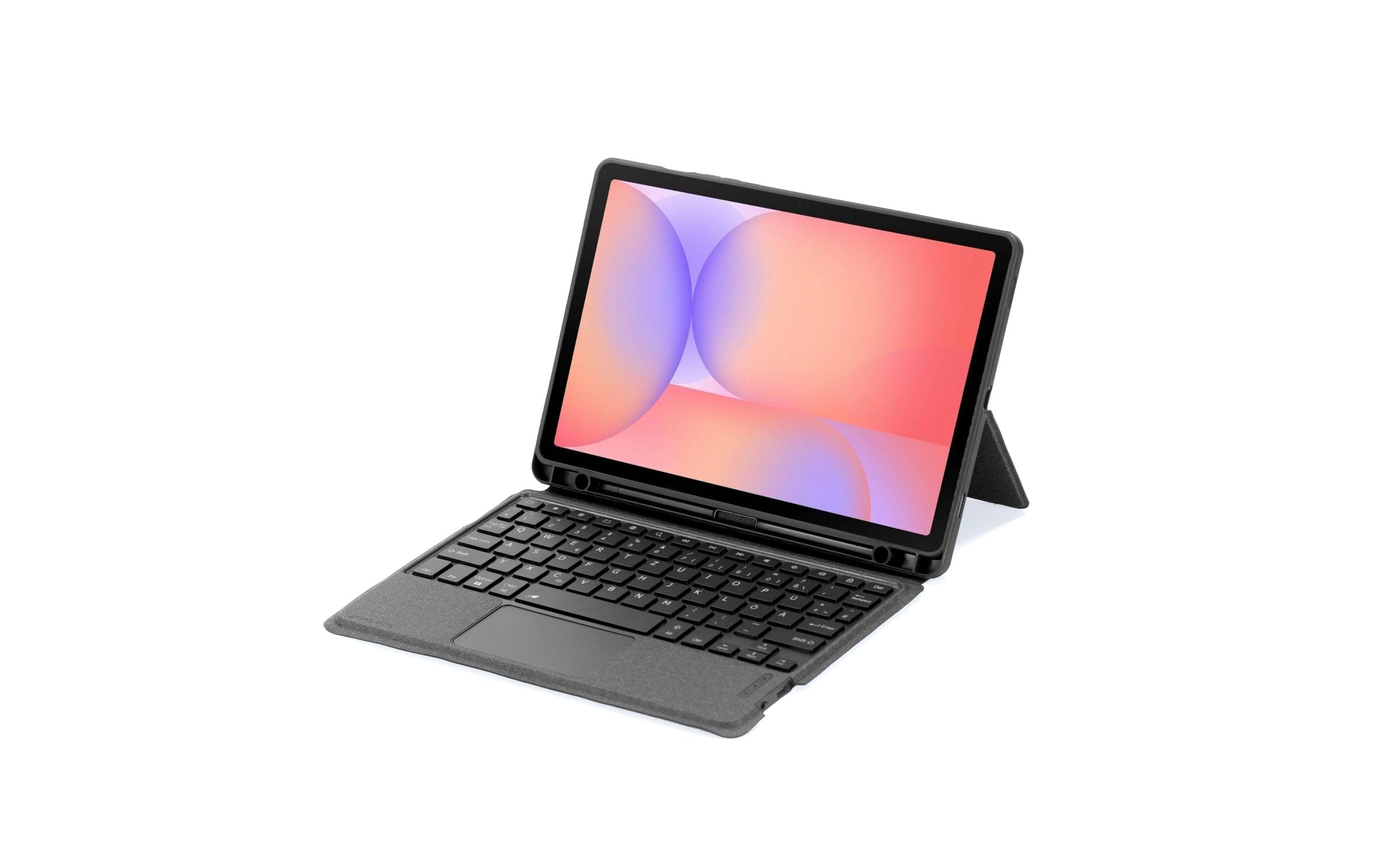 4smarts Tastatur-Case für Samsung Galaxy Tab S10 Lite 10,9" – Bluetooth, QWERTZ (CH), Trackpad, Beleuchtung