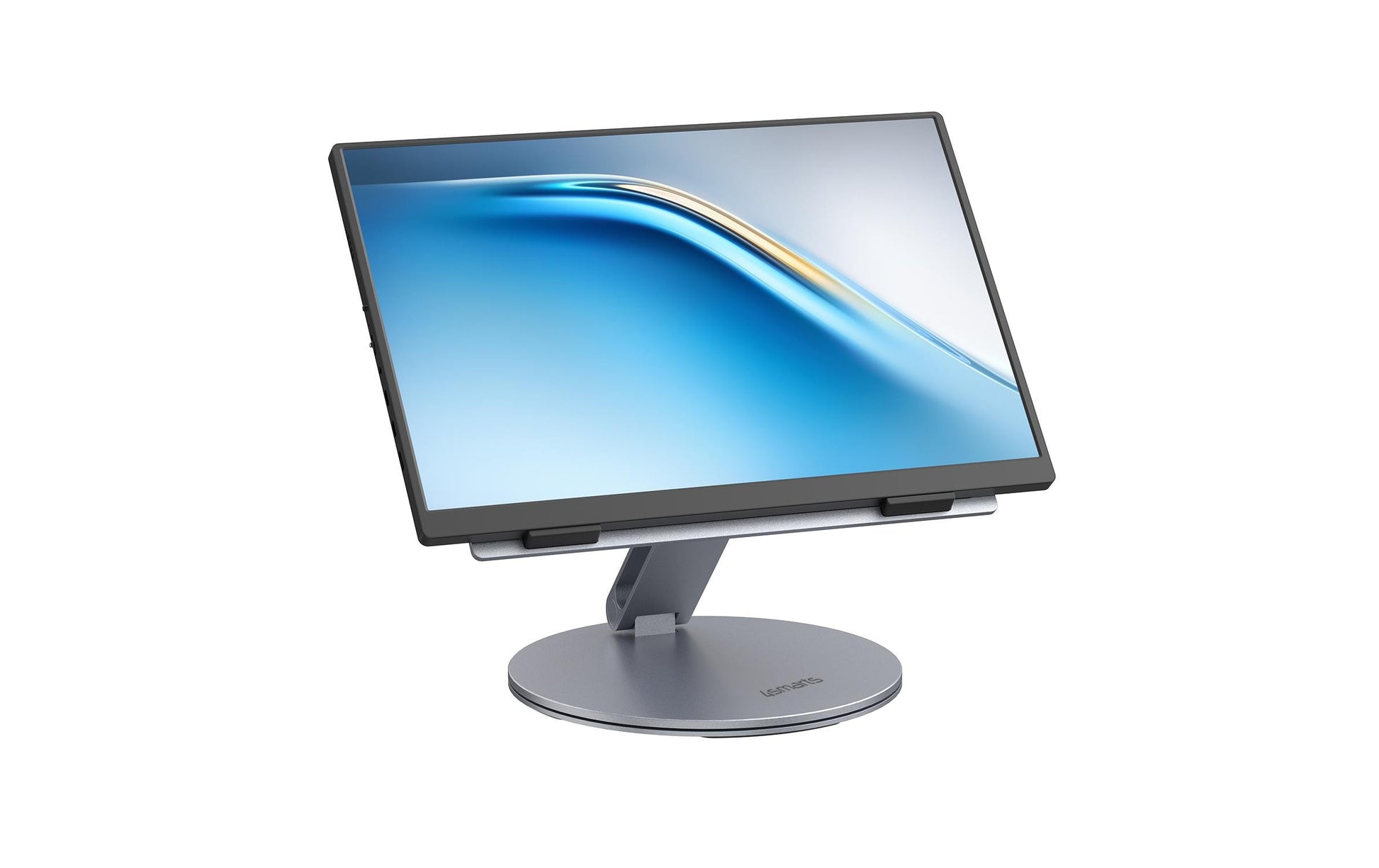 4smarts Laptop-Ständer – bis 17″, Aluminium, Silikon – Grau
