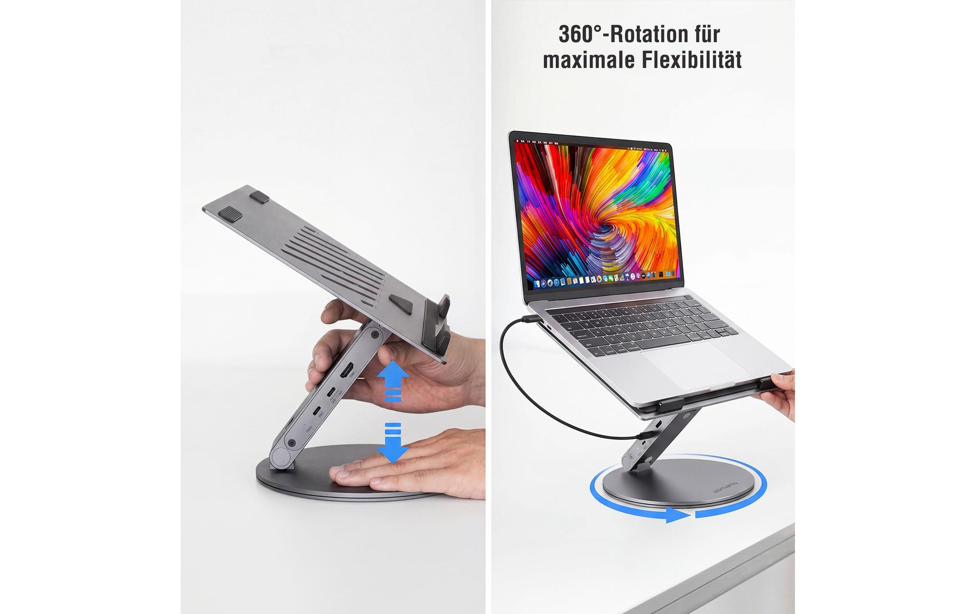 4smarts ErgoPro Dockingstation – USB-C, für Laptop/Tablet