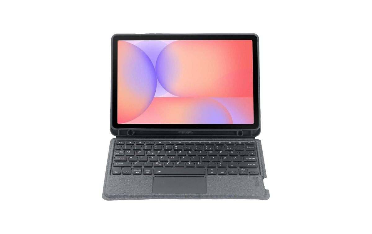 4smarts Tastatur-Case für Samsung Galaxy Tab S10 Lite 10,9" – Bluetooth, QWERTZ (CH), Trackpad, Beleuchtung