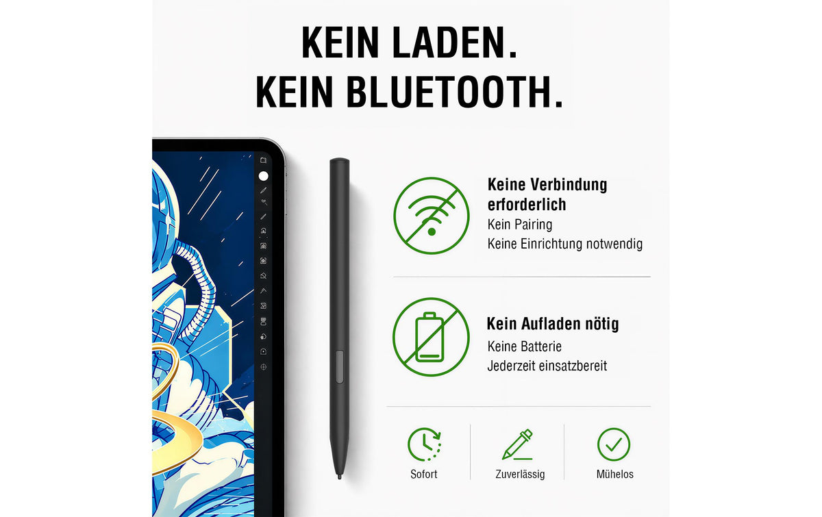 4smarts Eingabestift für EMR-Geräte – Passiv – Schwarz