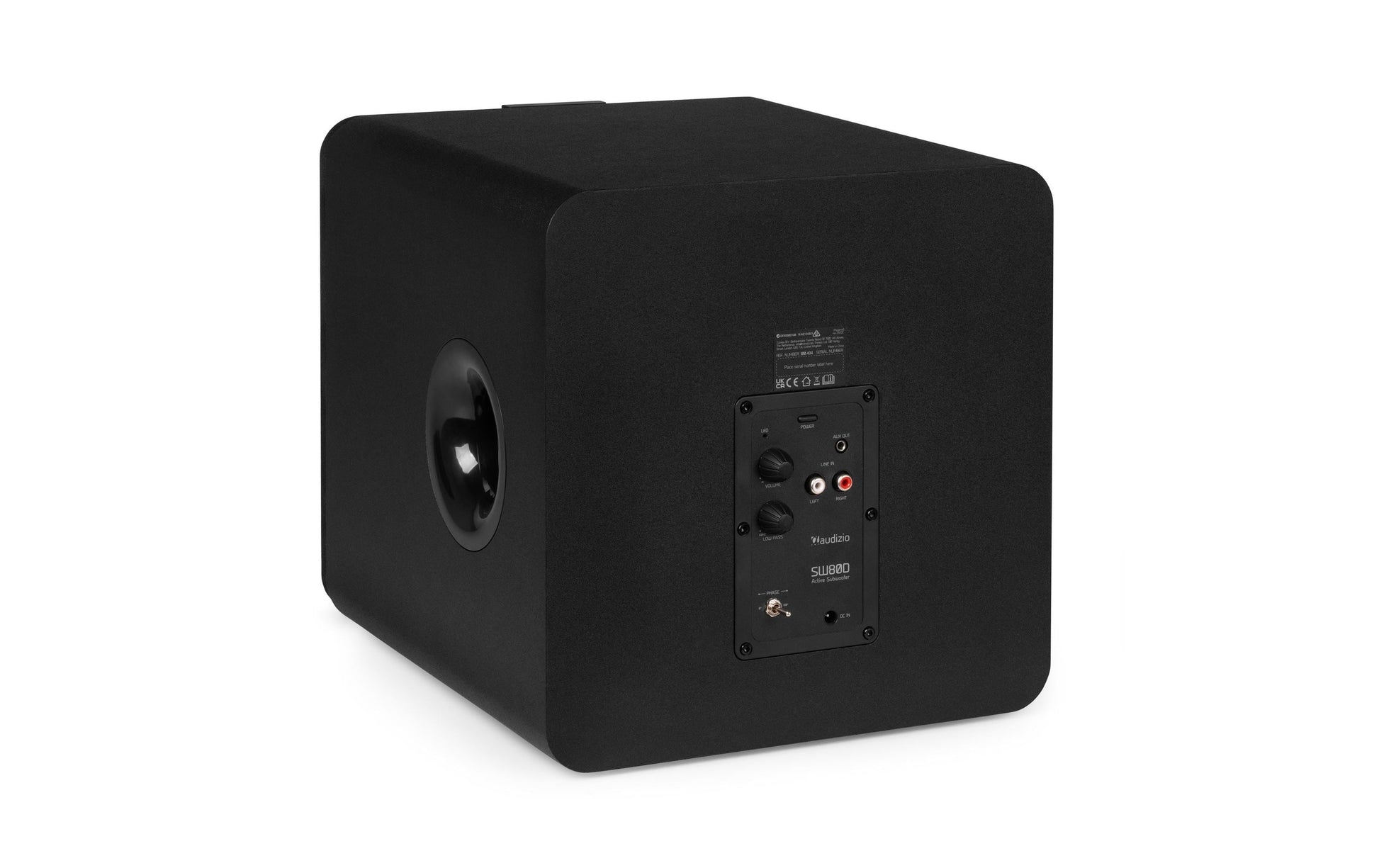 Audizio SW80D – Subwoofer – 160 W, 7,9", Schwarz