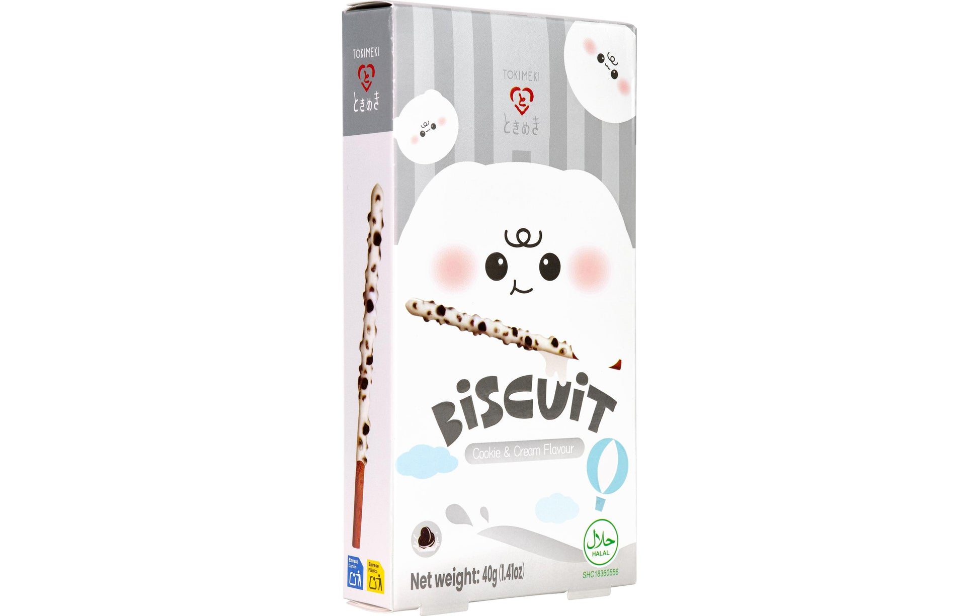 Tokimeki Biskuitstängel Guetzli – Cookies & Cream – 40 g