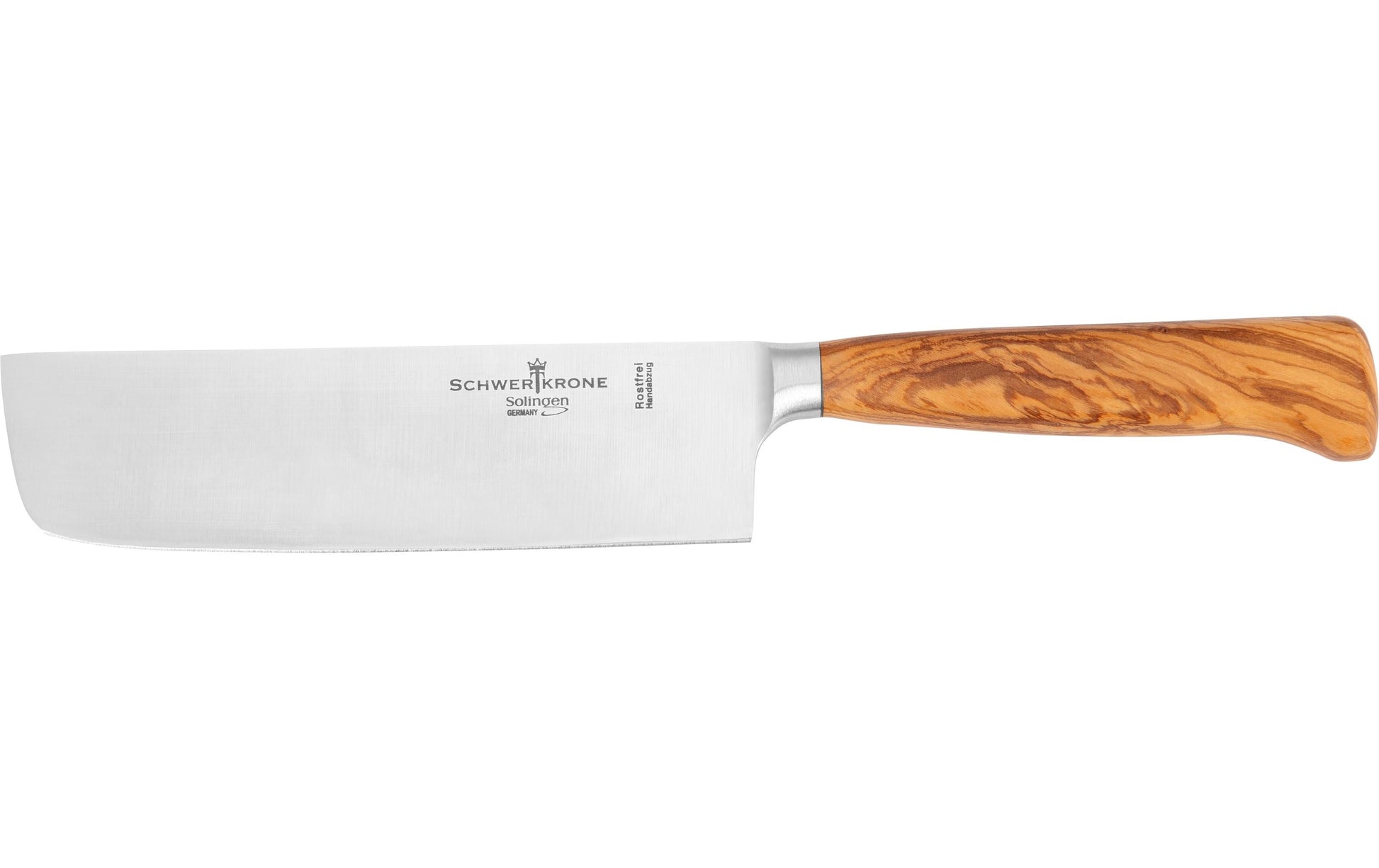 Schwertkrone Nakiri-Messer 16 cm, Edelstahl/Olivenholz