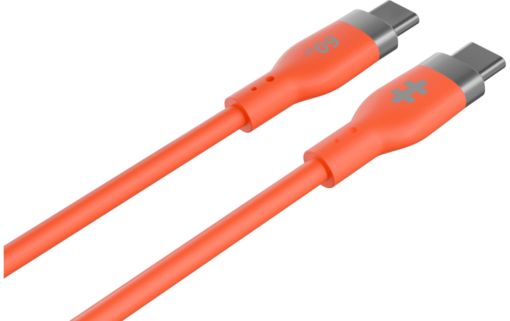 Hyper USB-C auf USB-C Kabel – USB 2.0 (480 Mbit/s) – 1,5 m – PD 60 W – Silikon – Orange
