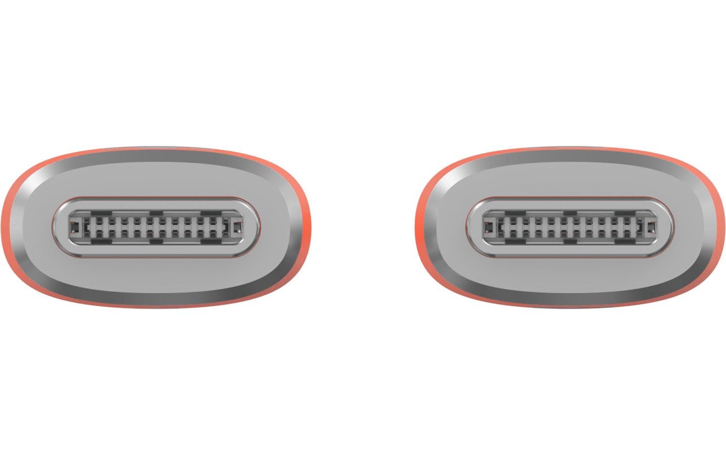Hyper USB-C auf USB-C Kabel – USB 2.0 (480 Mbit/s) – 1,5 m – PD 60 W – Silikon – Orange