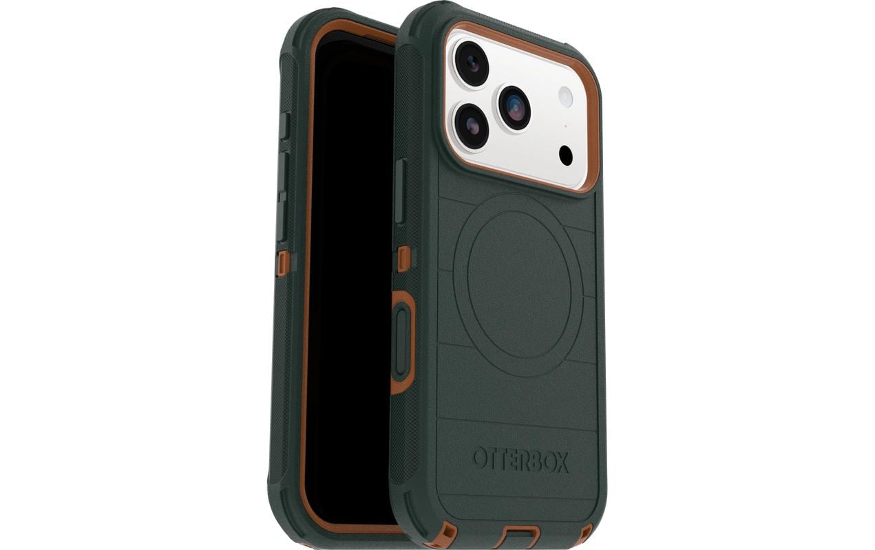 OtterBox Defender Pro Rugged-Case – für Apple iPhone 17 Pro, Kunststoff, Grün, bis 1,22 m sturzsicher