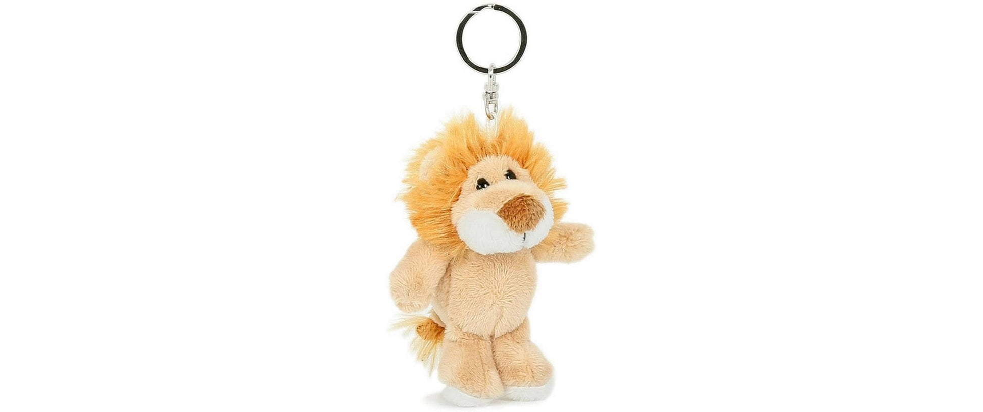 Semo Schlüsselanhänger Tiger – Polyester/Metall, Weiss