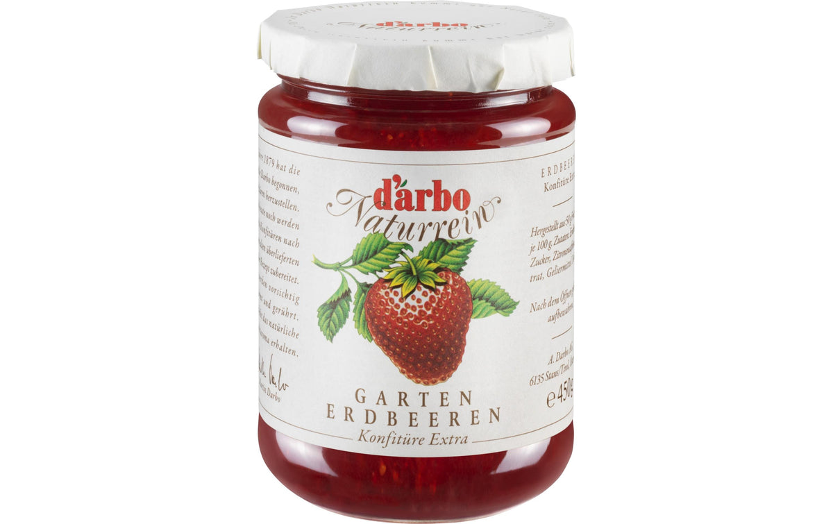 D'arbo Konfitüre Erdbeere extra – 450 g