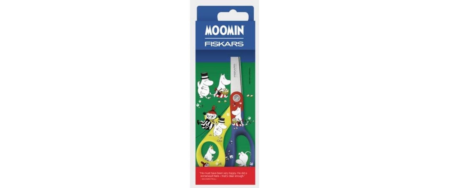 Fiskars Moomin Gen Pur Schere 21,0 cm, für Rechts- und Linkshänder – Edelstahl, farbig sortiert