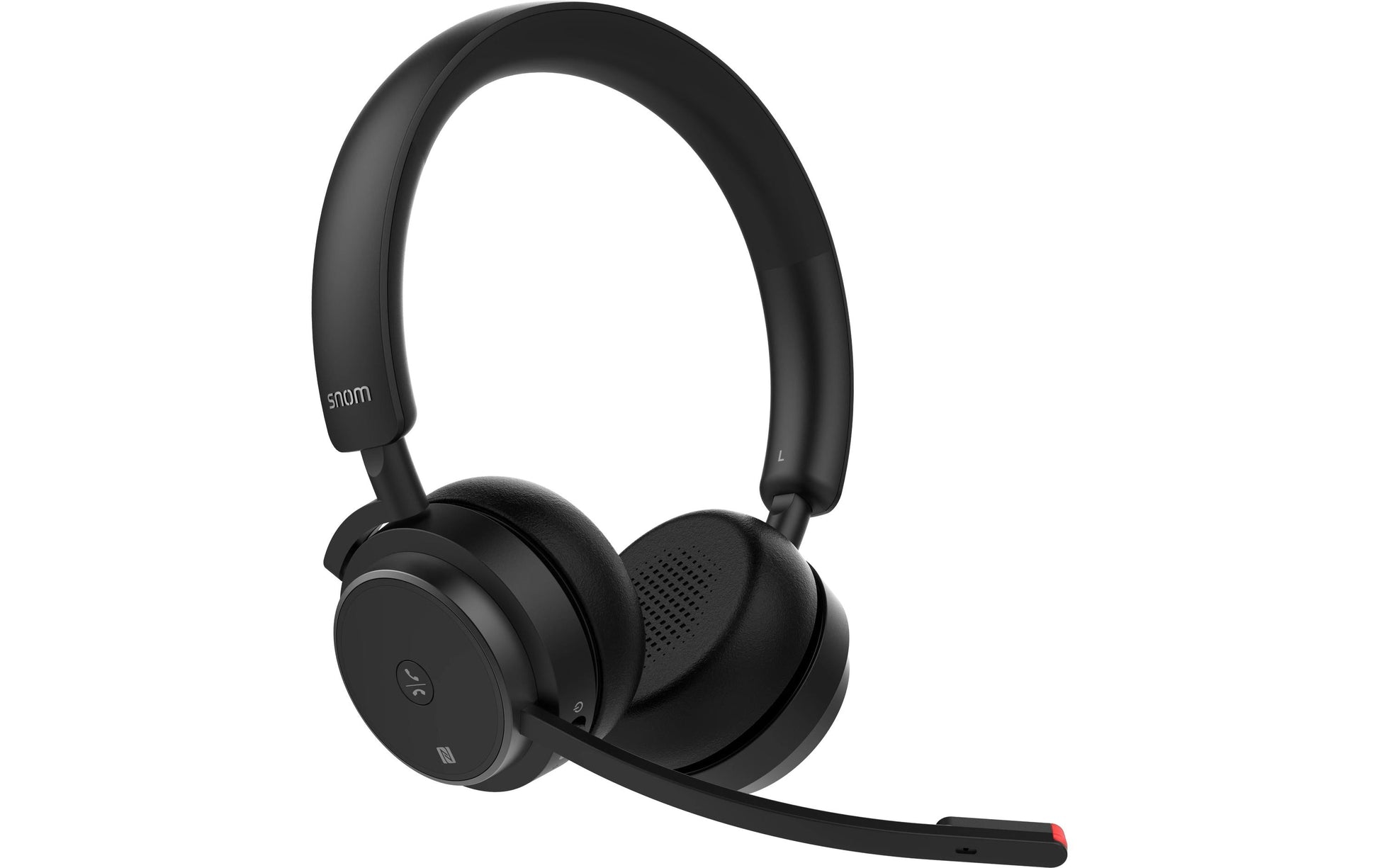 Snom A350D Office-Headset – Over-Ear, Stereo, BT, ANC, Schwarz