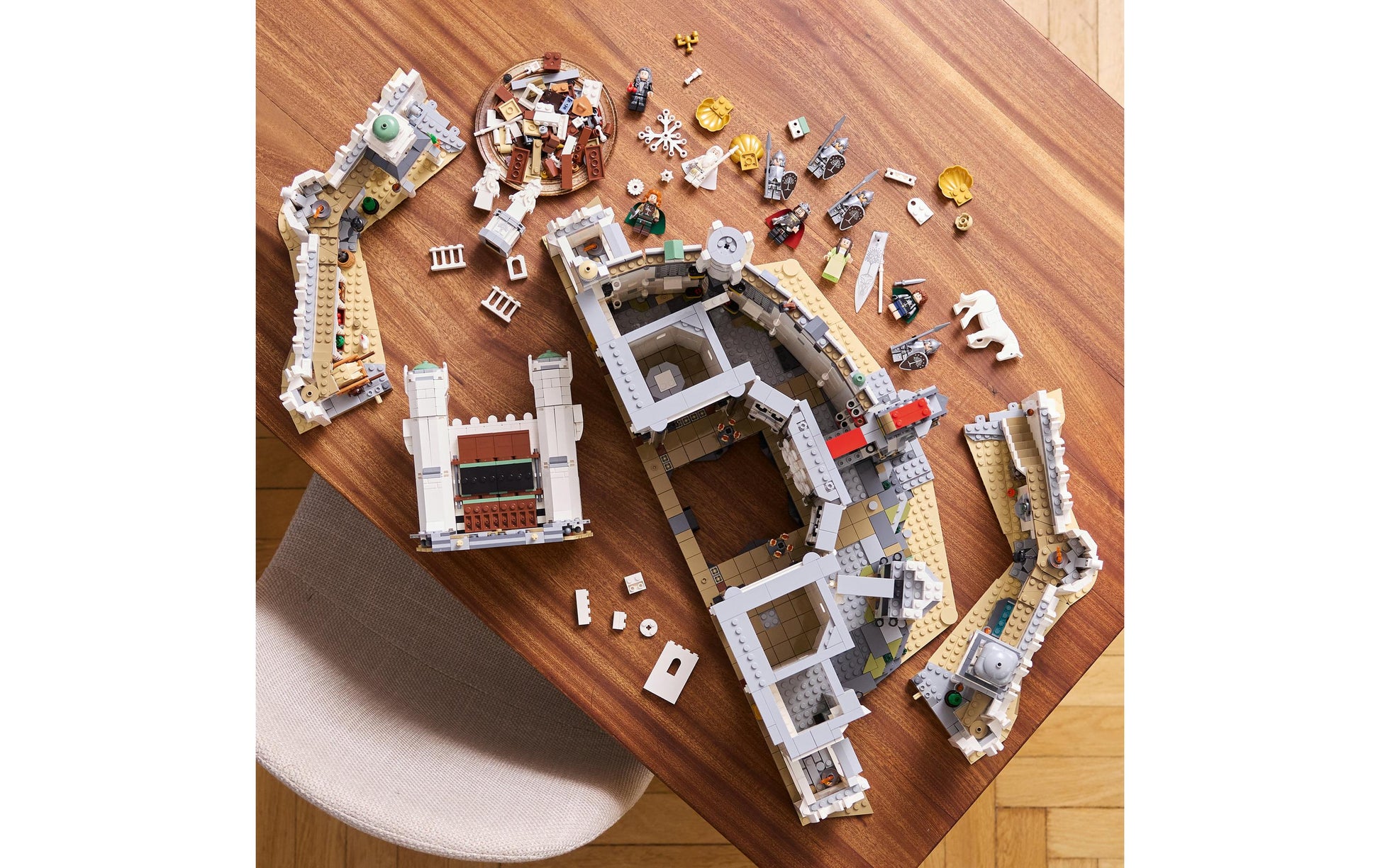 LEGO Icons Der Herr der Ringe: Minas Tirith 3D-Puzzle – 8278 Teile – 52,3×37,8×37,8 cm – ab 18 Jahren