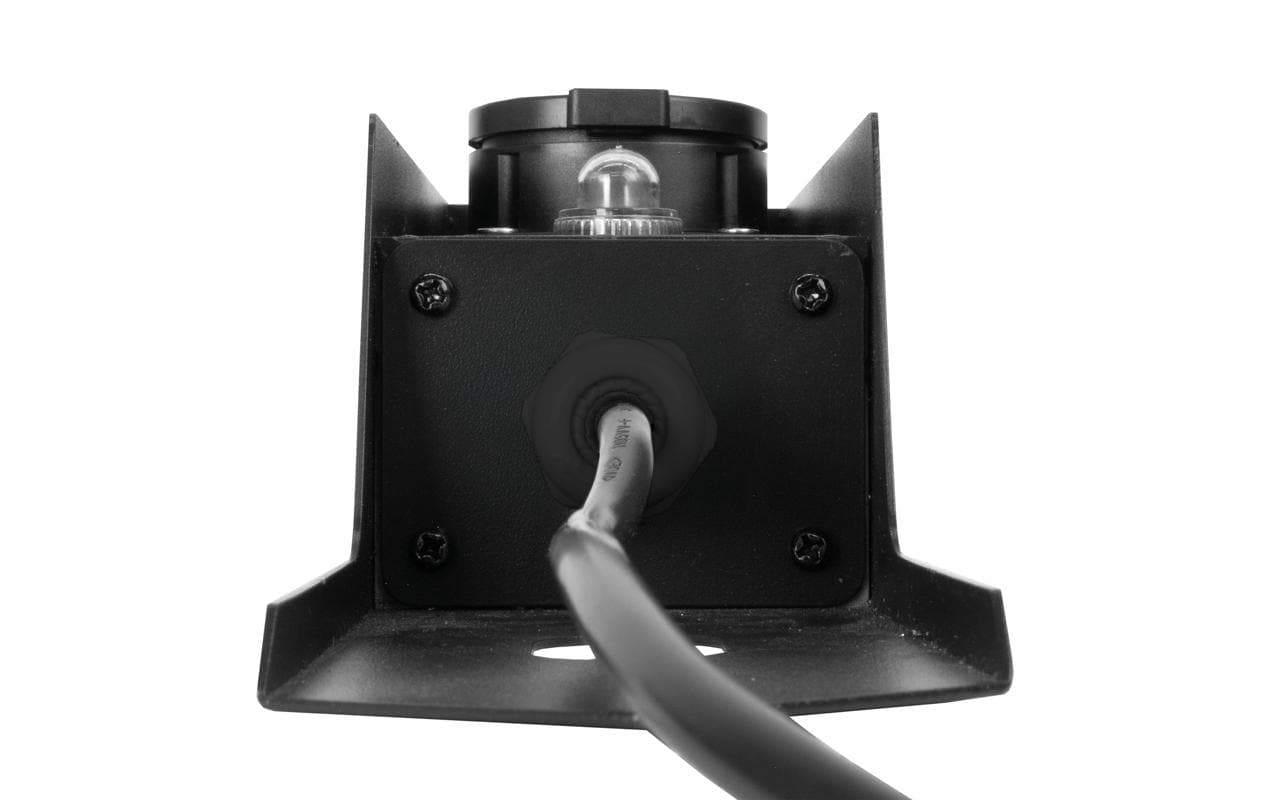 Steffen GardenLine Gartenstromverteiler, 2×T13, IP44, 5 m, Erdspiess, Überstromschutz – Schwarz