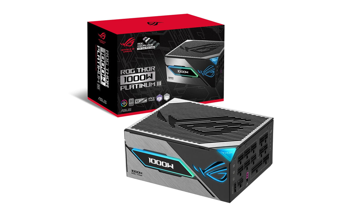 ASUS ROG Thor ATX-Netzteil 1000 W 80 PLUS Platinum – Vollmodular, OLED-Display, PCIe 5.1, ROG Equalizer