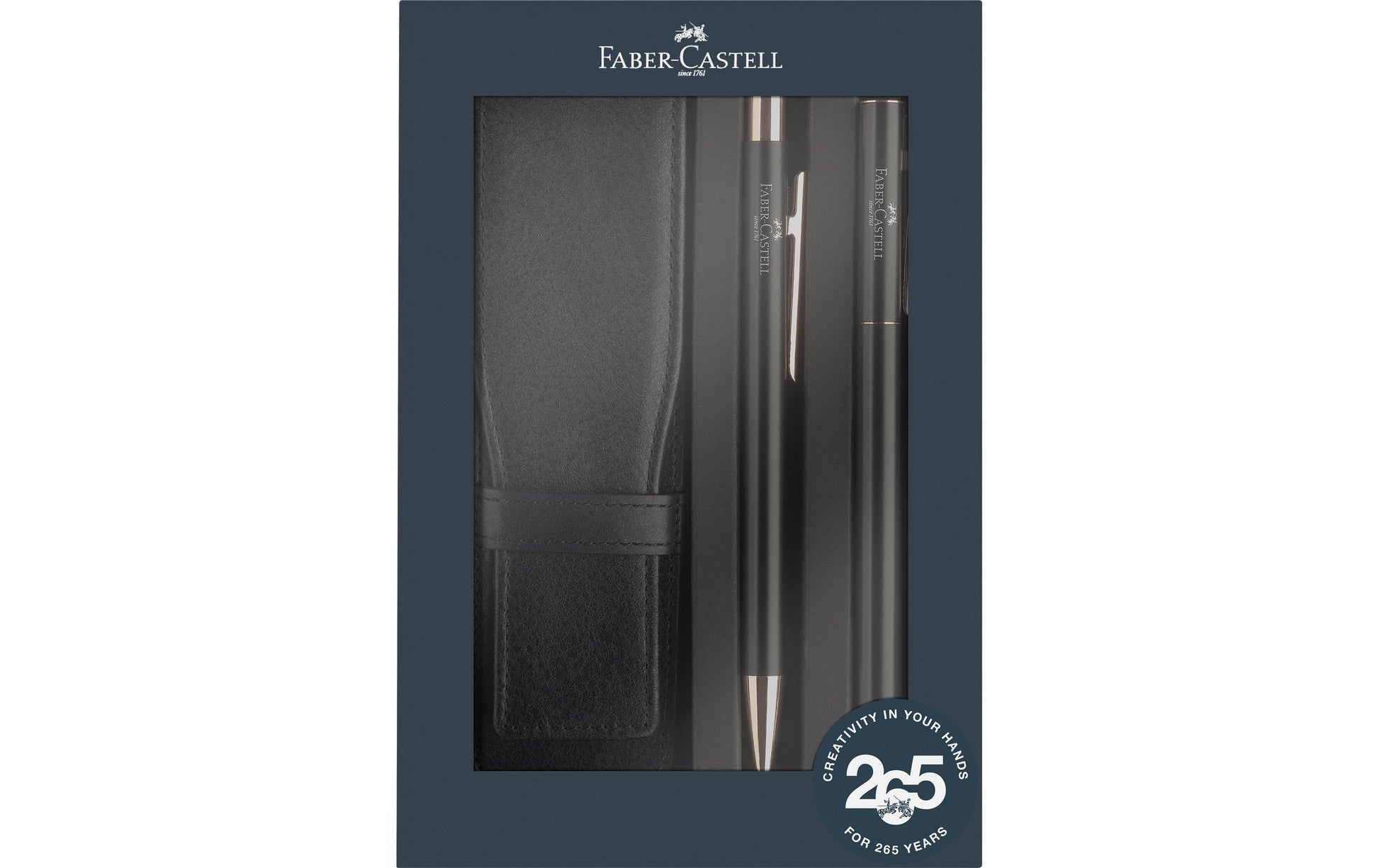 Faber-Castell Neo Slim Schreibset – Kugelschreiber, Schwarz, Mittel
