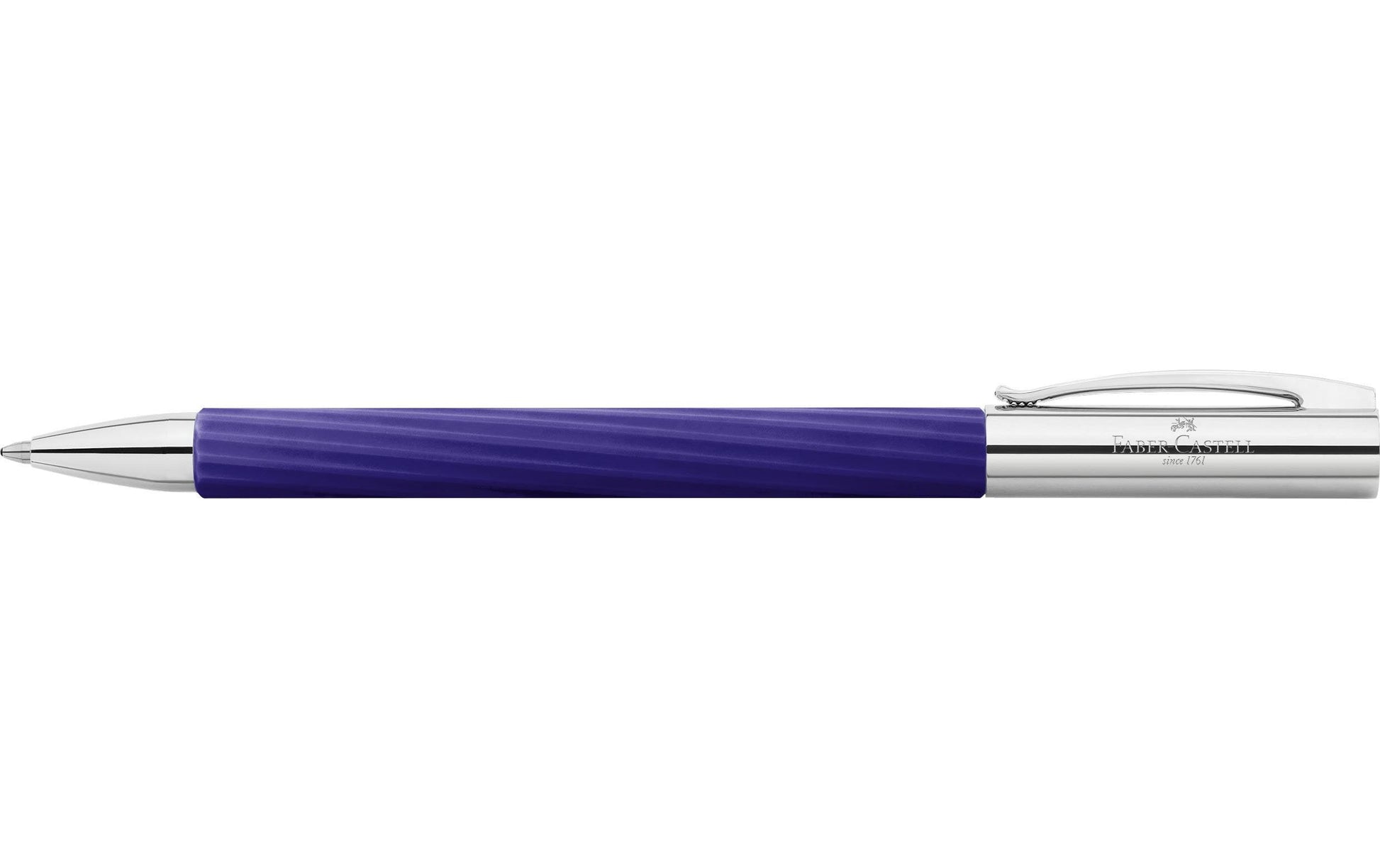 Faber-Castell Ambition Kugelschreiber – Schwarz, Spitze 0,5 mm, Violett, dokumentenecht, nachfüllbar