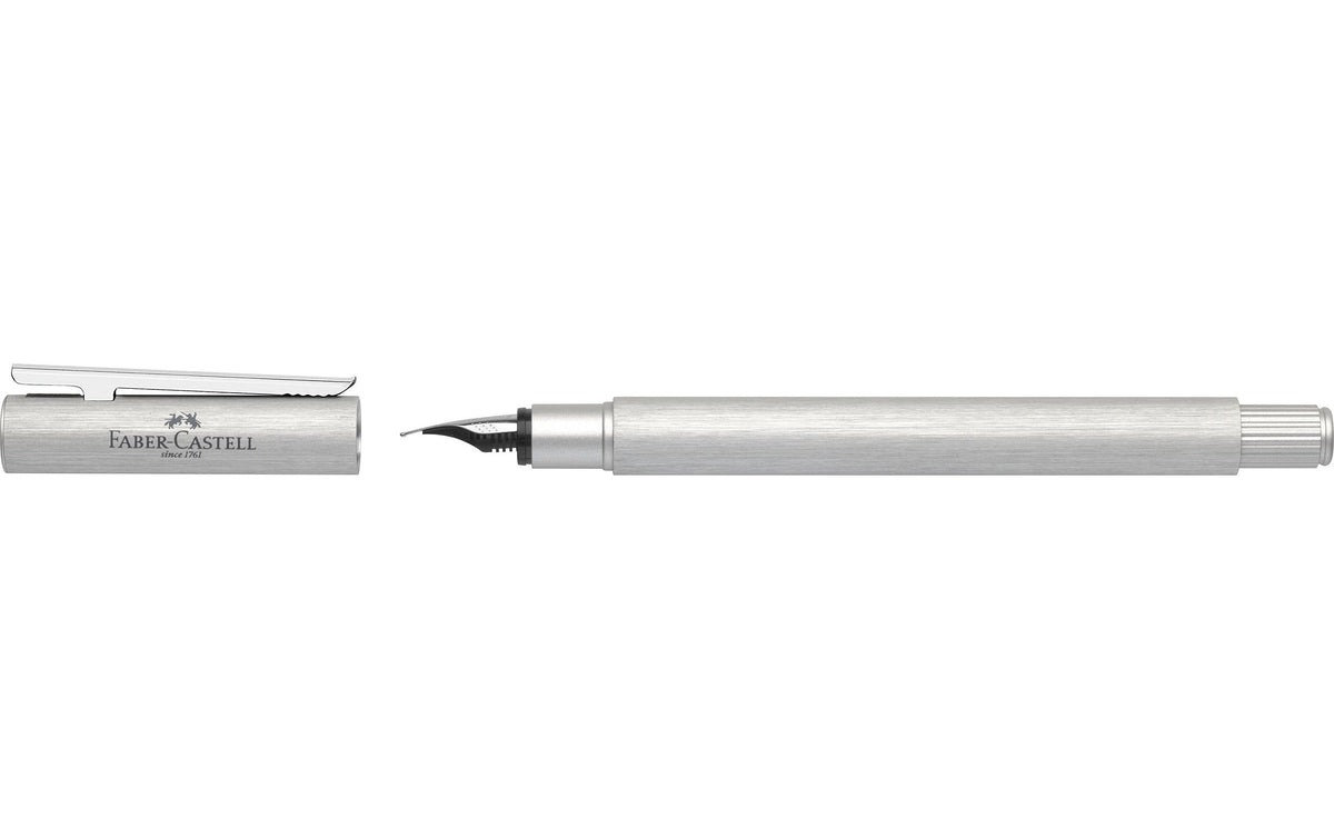 Faber-Castell Neo Slim – Füllfederhalter – M – Silber – Aluminium
