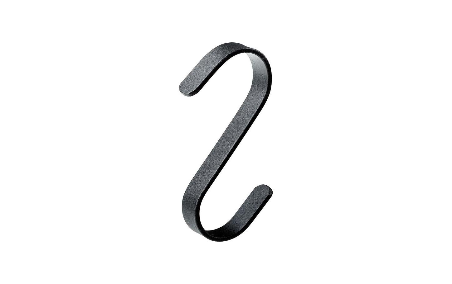 Hettich S-Haken – Ø 10 × 75 mm, 65 mm, Stahl, pulverbeschichtet, Schwarz